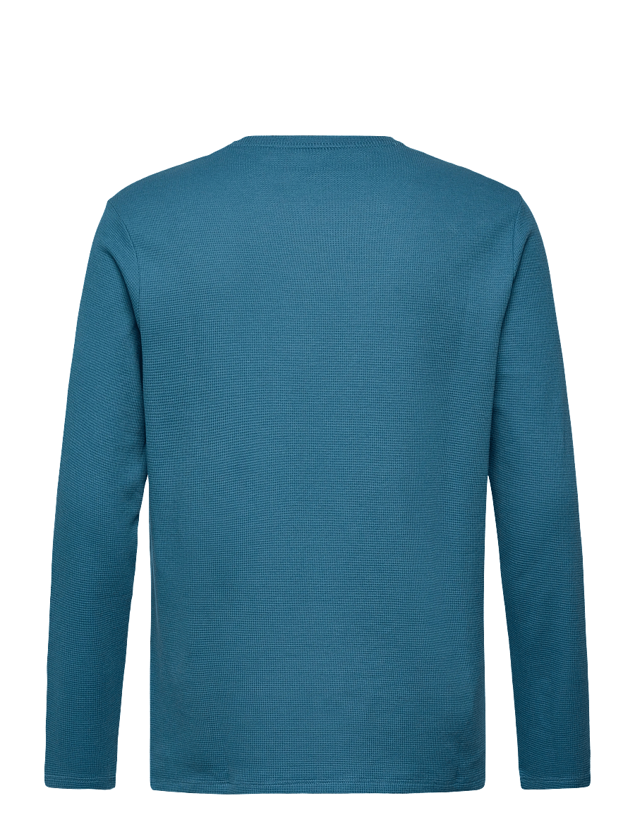 BOSS - Waffle LS-Shirt - pyjama tops - open blue - 1