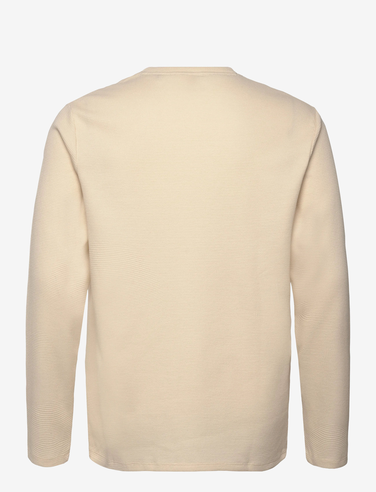 BOSS - Waffle LS-Shirt - pyjamasöverdelar - open white - 1