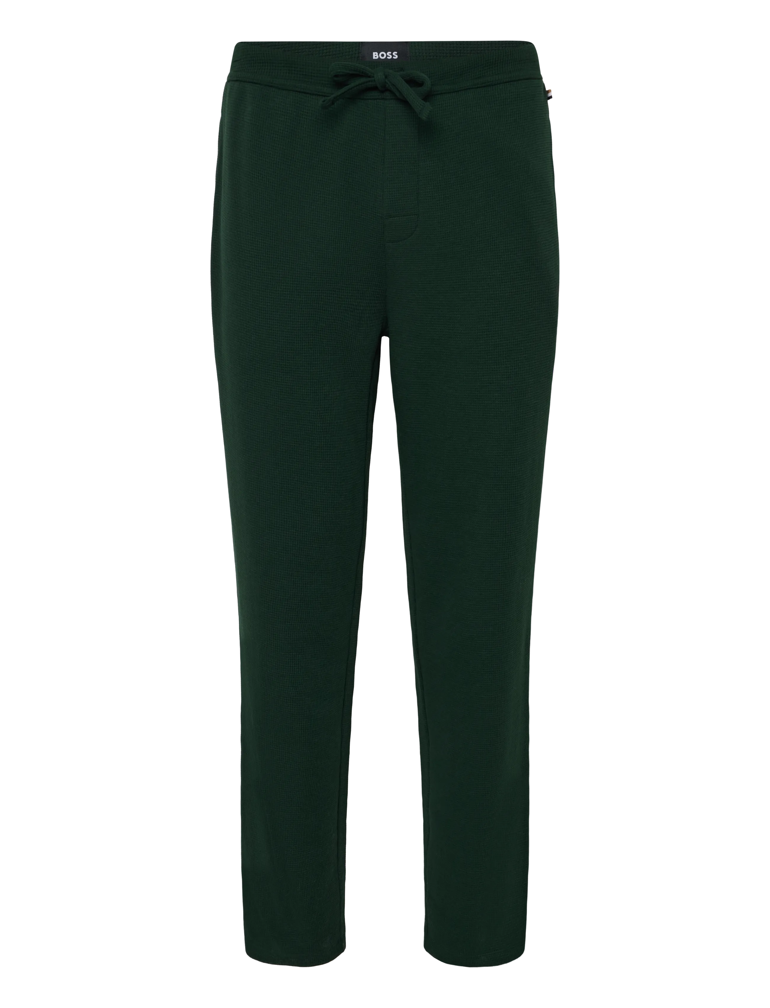 BOSS Waffle Pants - Pyjamahosen - DARK GREEN / green