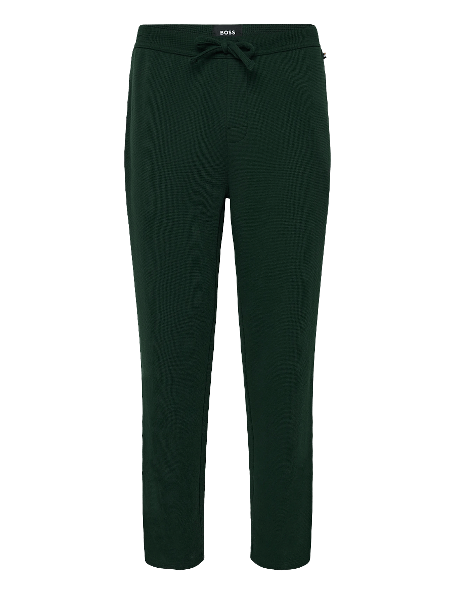 BOSS - Waffle Pants - pyjamahosen - dark green - 0