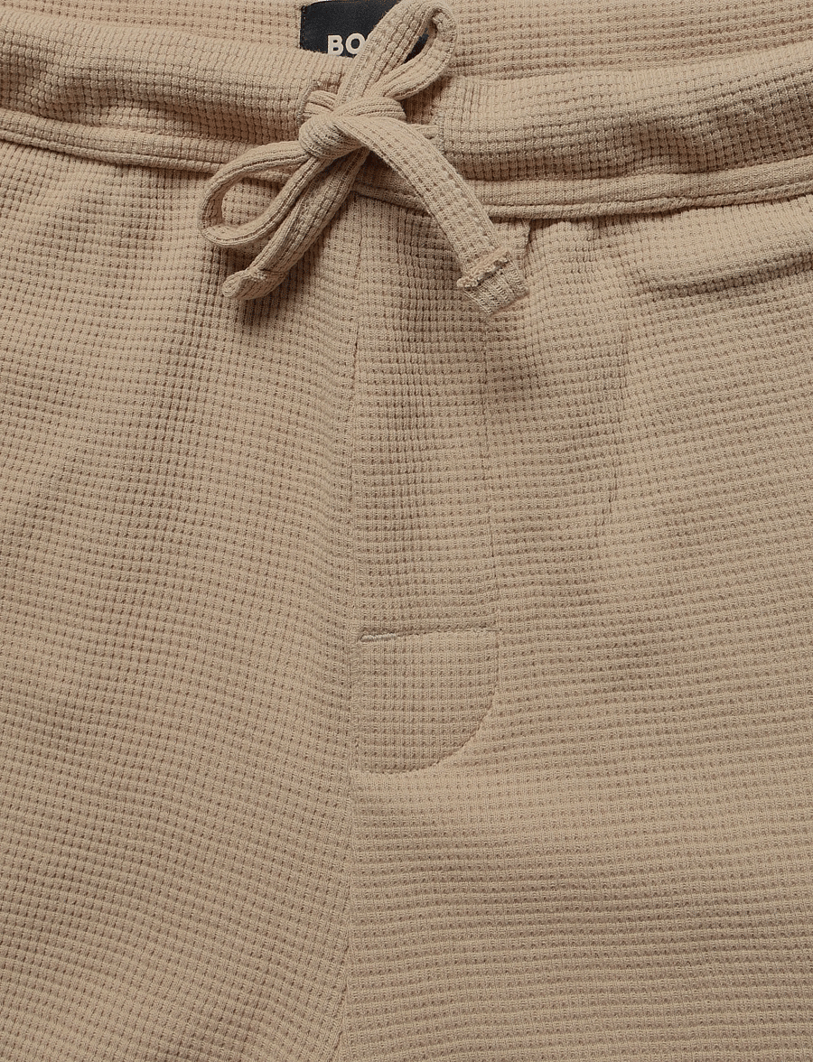 BOSS - Waffle Pants - natbukser - light beige - 2