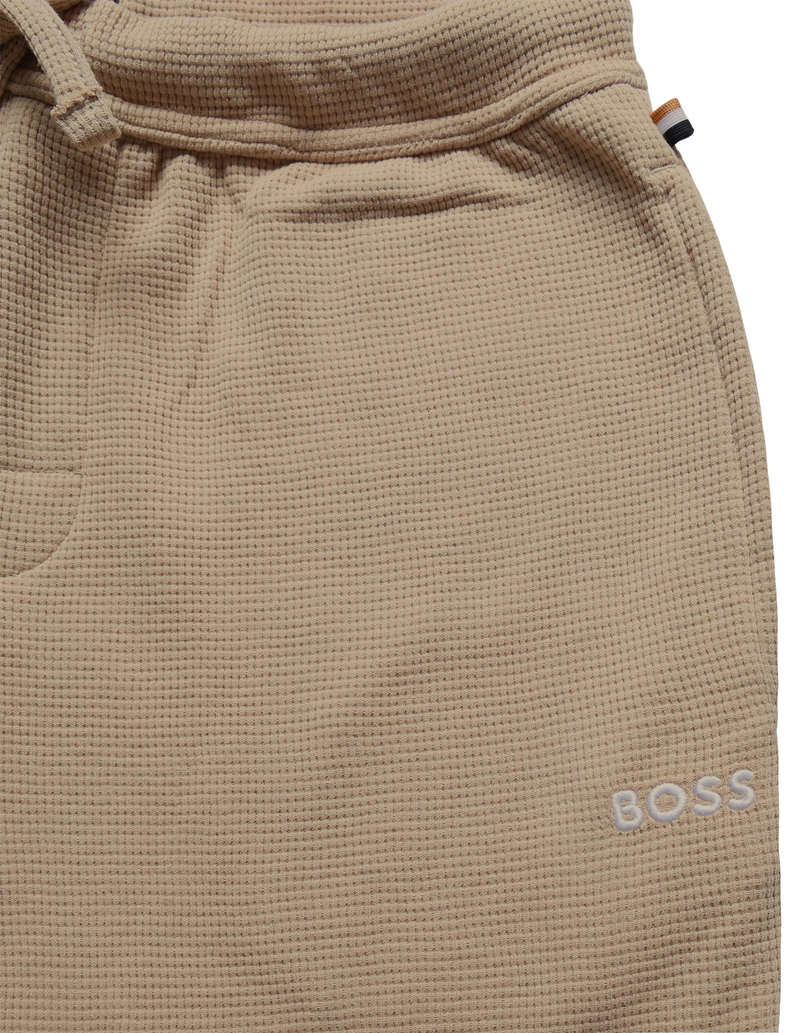 BOSS - Waffle Pants - natbukser - light beige - 3