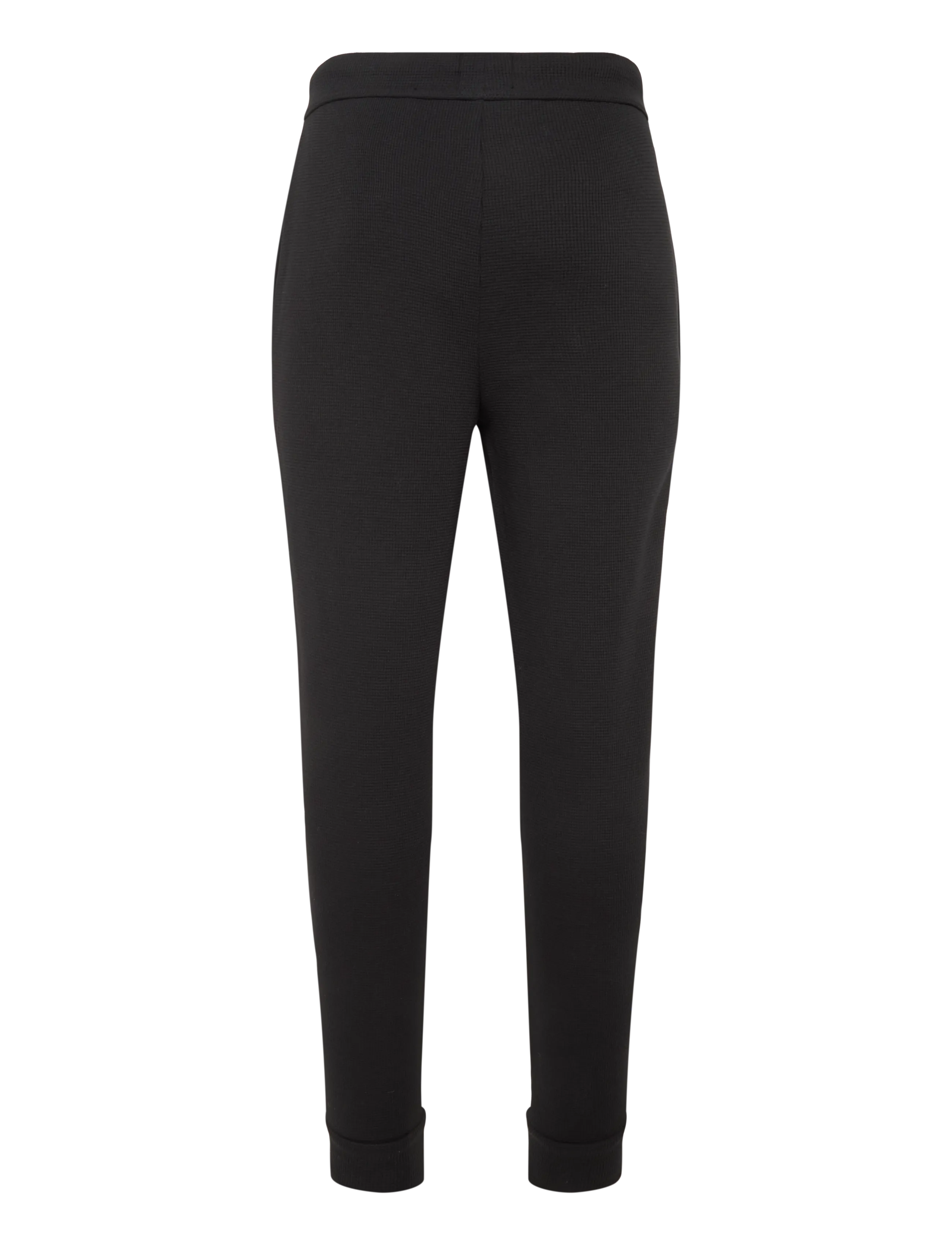 BOSS - Waffle Pants Cuff - natbukser - black - 1