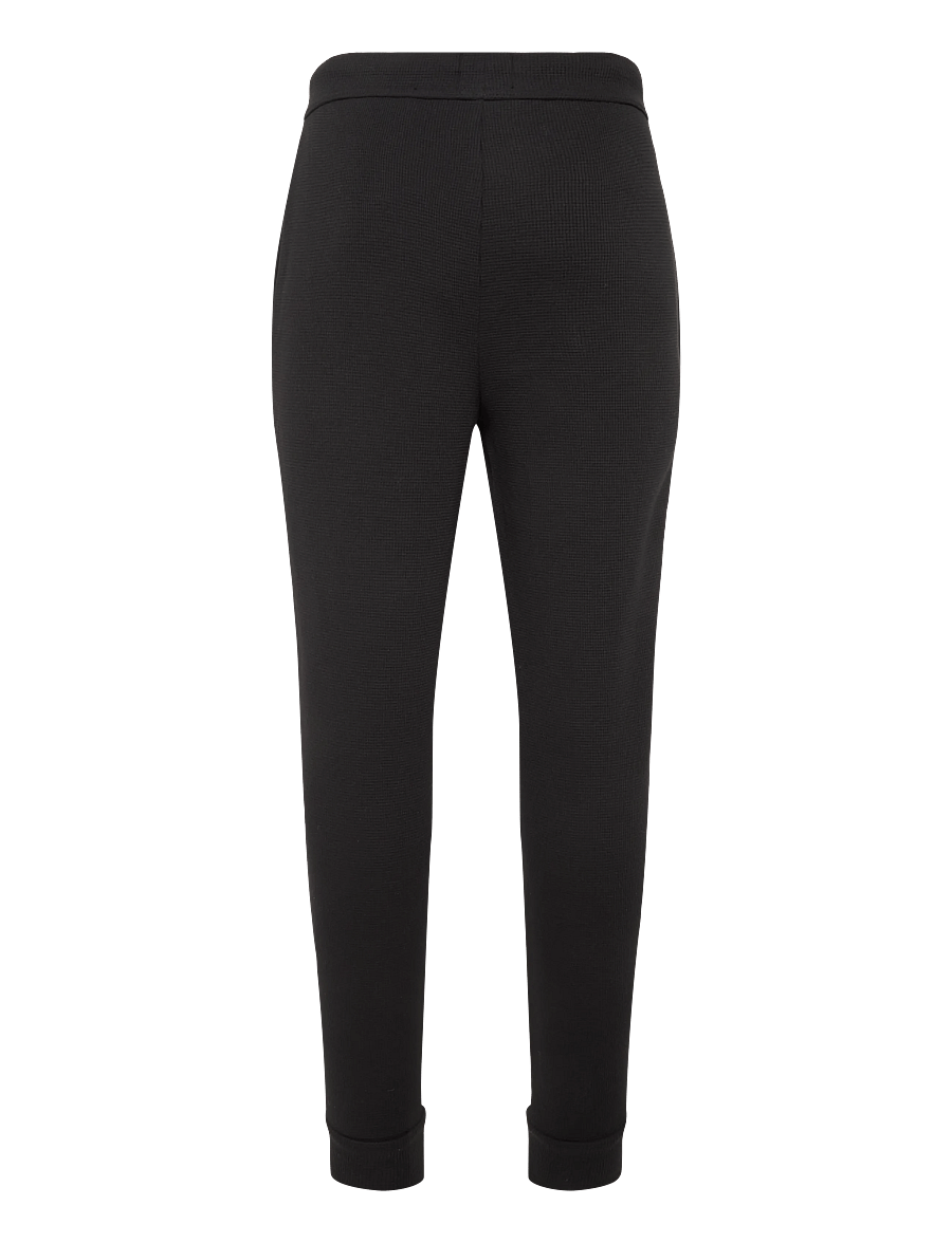 BOSS - Waffle Pants Cuff - natbukser - black - 1