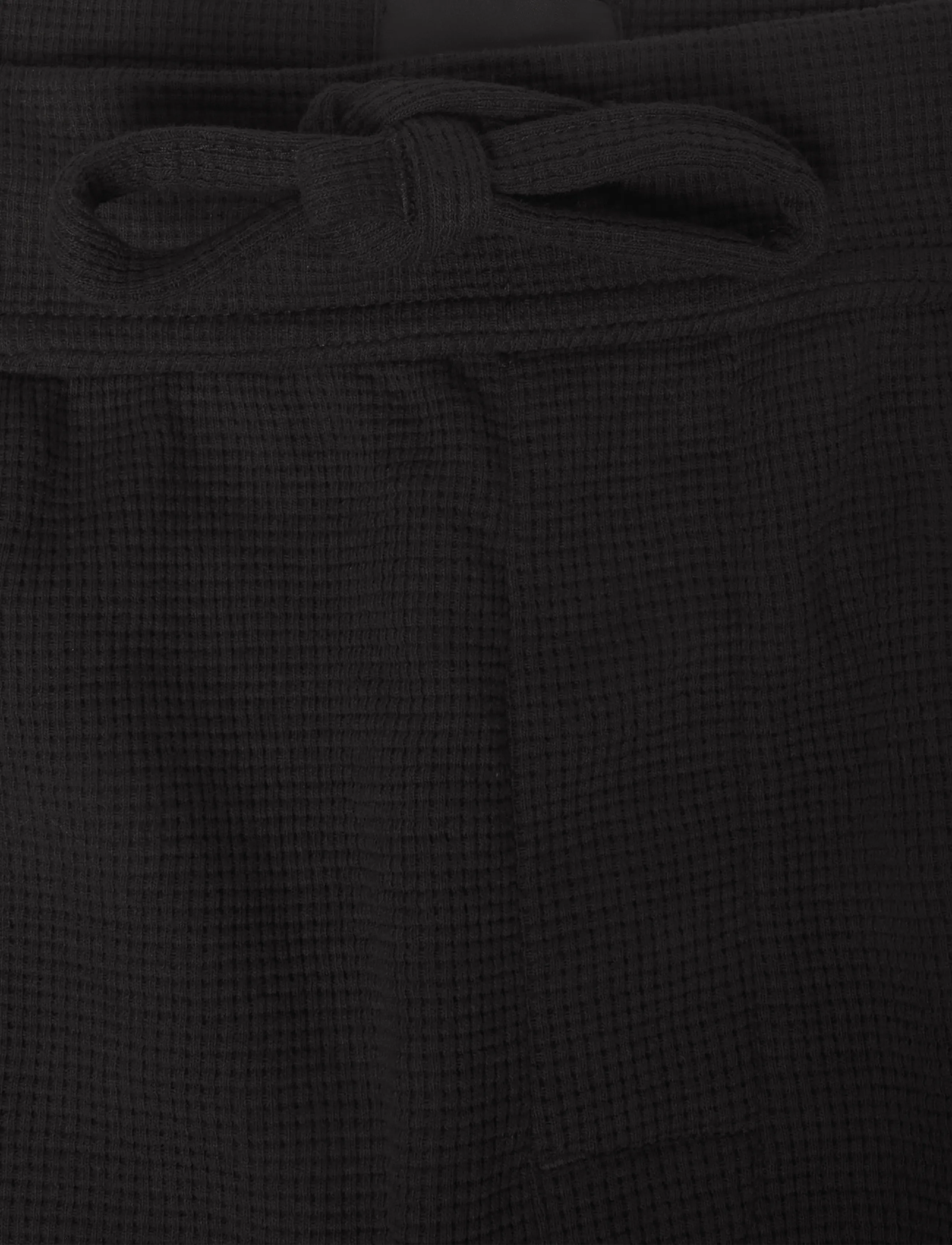 BOSS - Waffle Pants Cuff - natbukser - black - 2