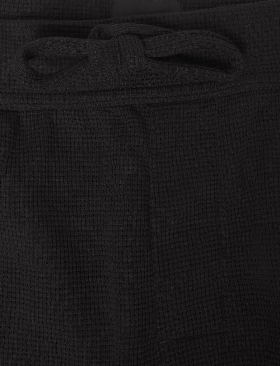 BOSS - Waffle Pants Cuff - natbukser - black - 2