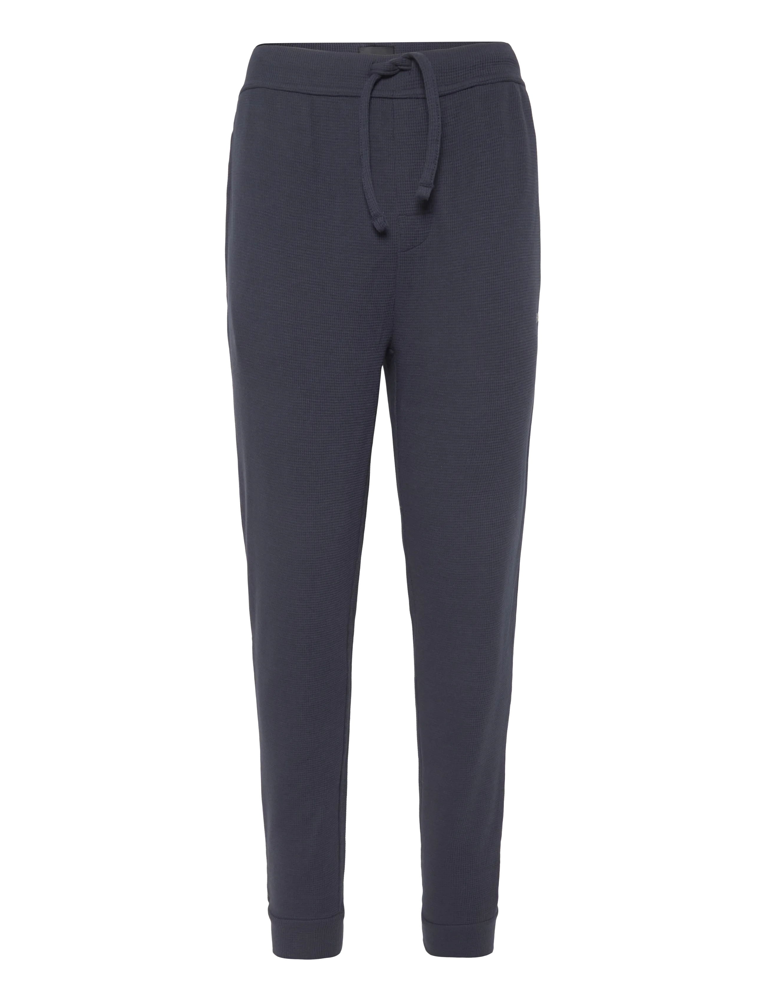 BOSS Waffle Pants Cuff - Pyjamahosen - DARK BLUE / navy