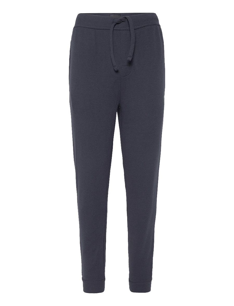 BOSS - Waffle Pants Cuff - pyjamahosen - dark blue - 0