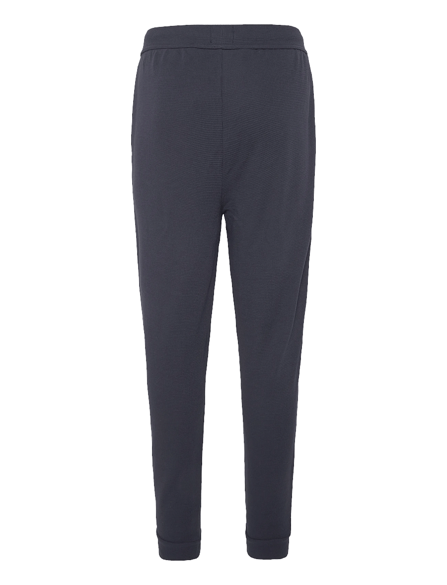 BOSS - Waffle Pants Cuff - pyjamahosen - dark blue - 1
