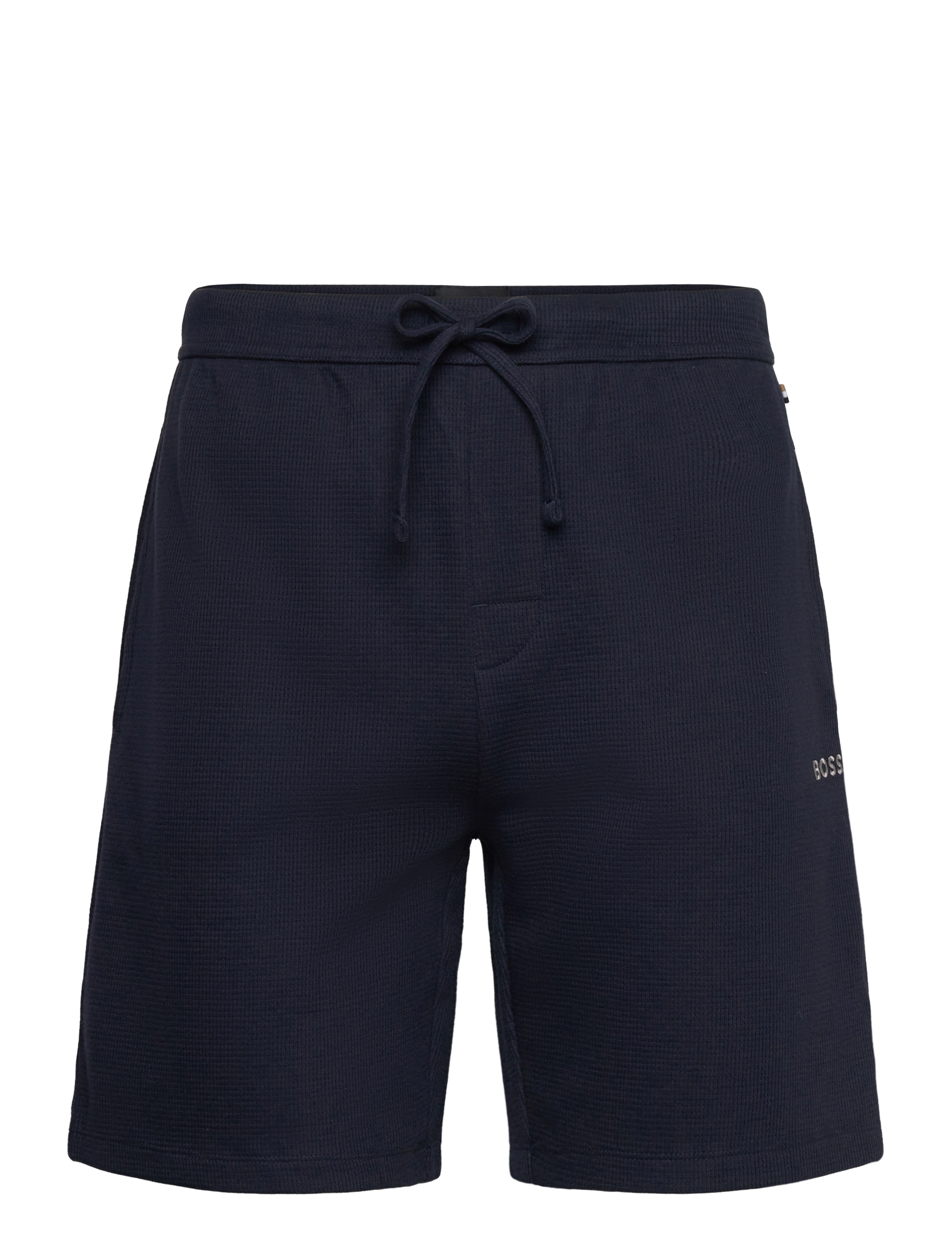 BOSS Waffle Shorts, S, Navy, Nat- Og Loungewear > Loungebukser, Herre