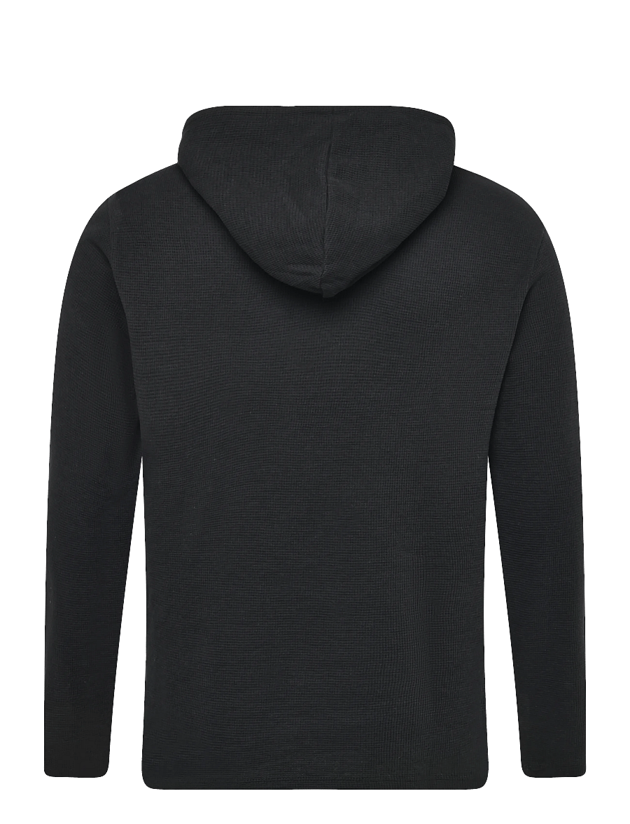BOSS - Waffle LS-Shirt H. - pyjamaoberteile - black - 1