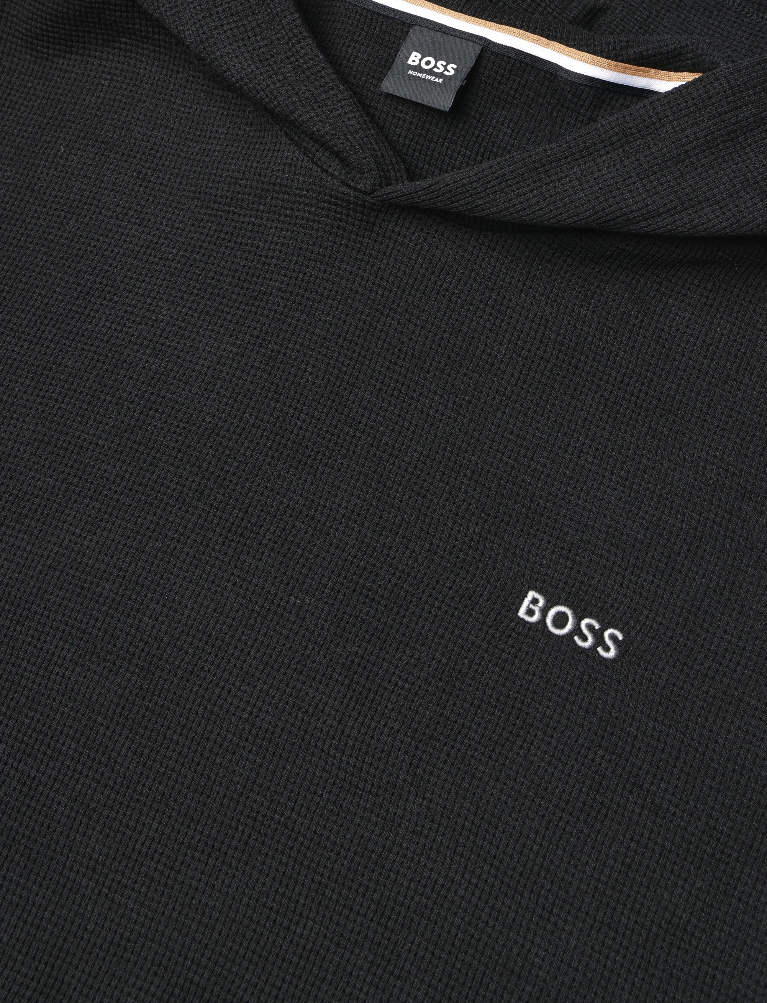 BOSS - Waffle LS-Shirt H. - pyjamaoberteile - black - 2