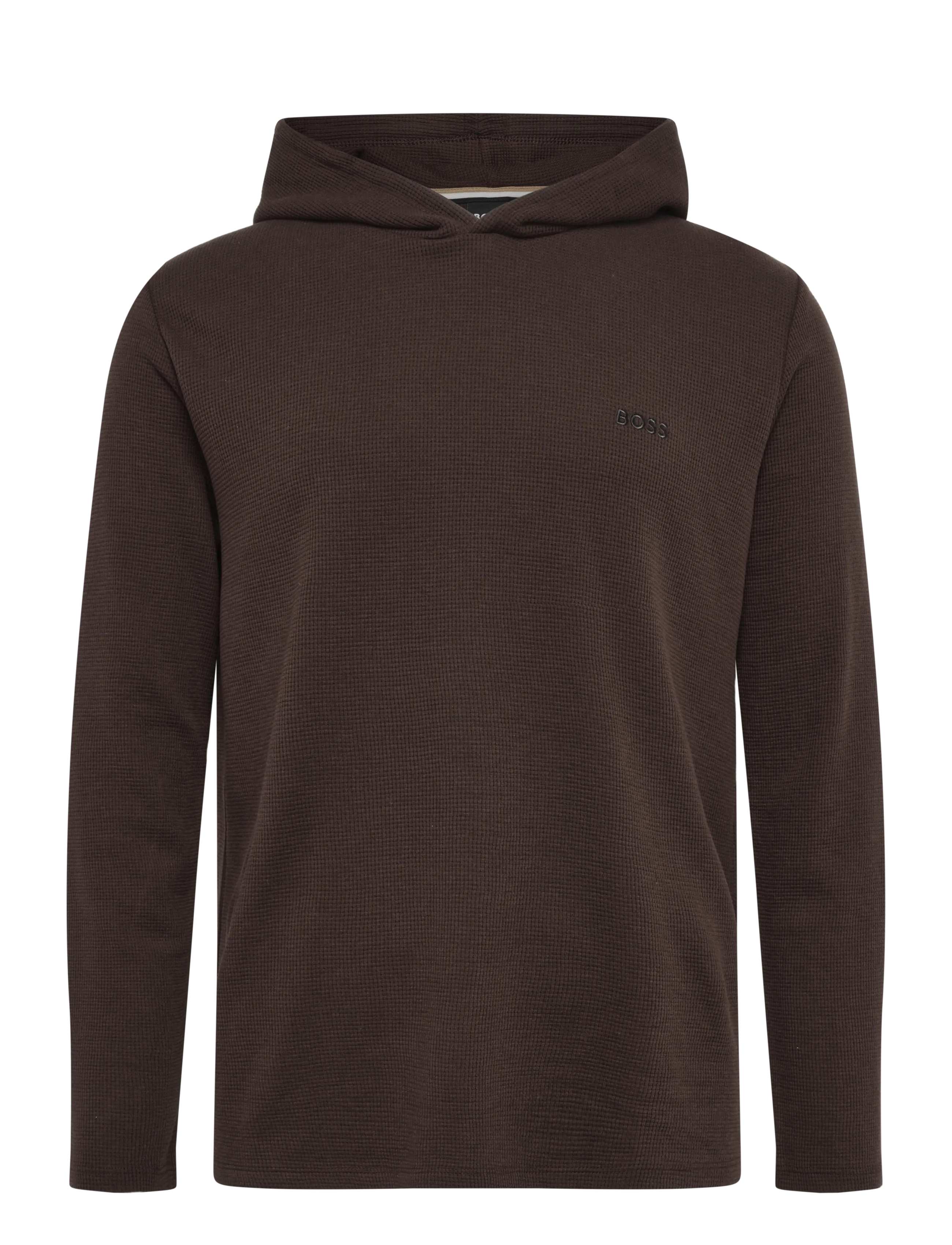 BOSS Waffle LS-Shirt H. - Unterwäsche - DARK BROWN / brown