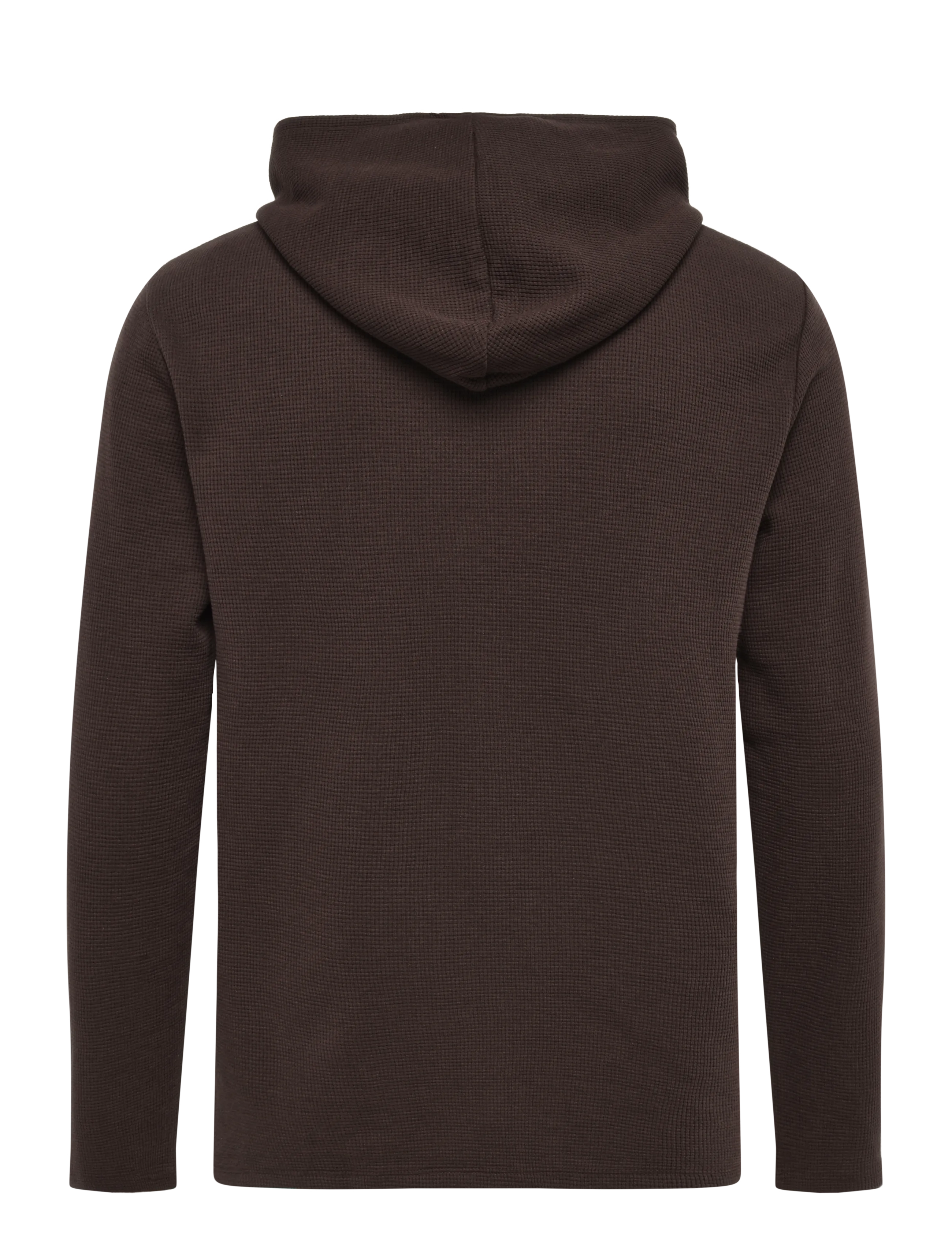 BOSS - Waffle LS-Shirt H. - pyjamaoberteile - dark brown - 1
