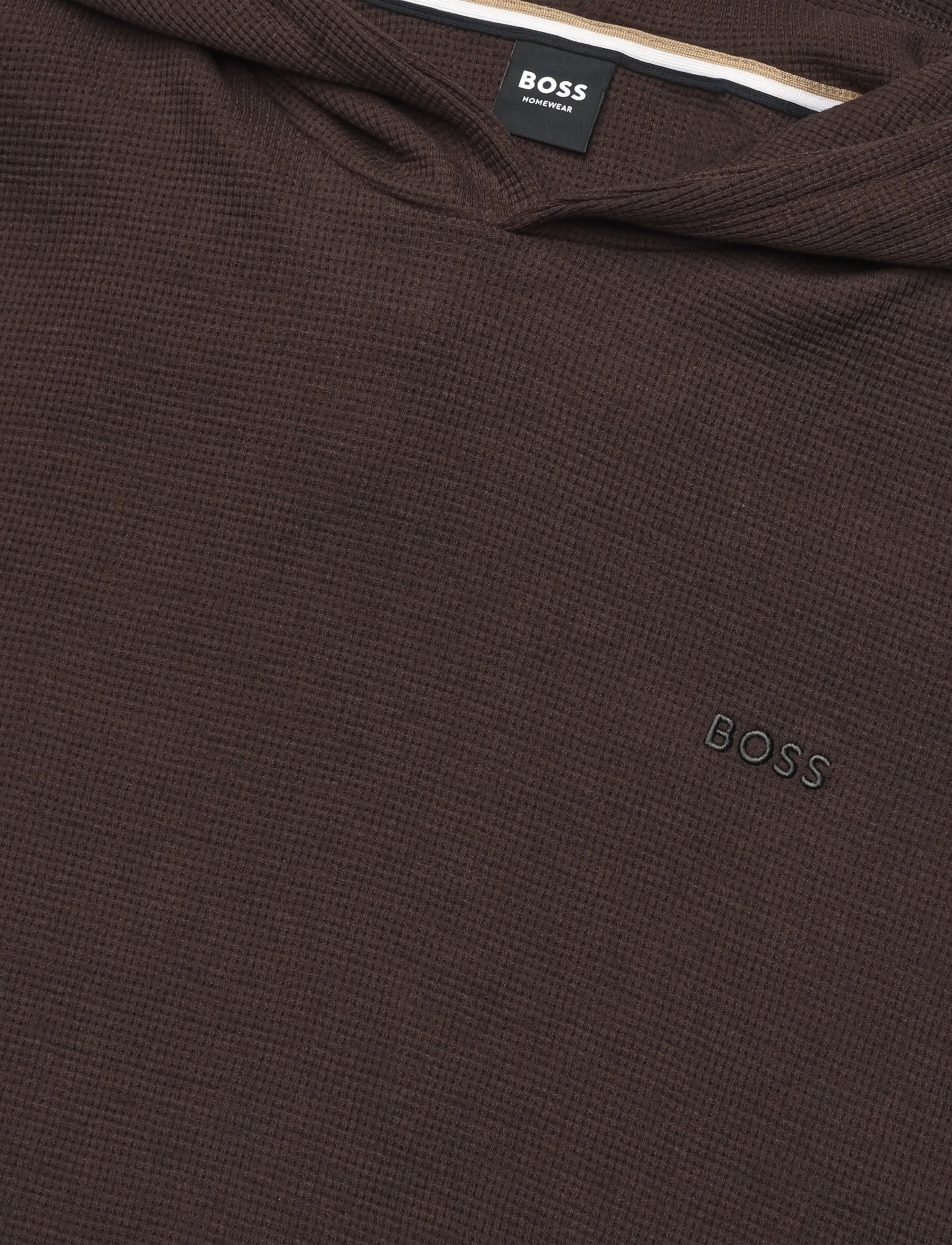 BOSS - Waffle LS-Shirt H. - pyjamaoberteile - dark brown - 2