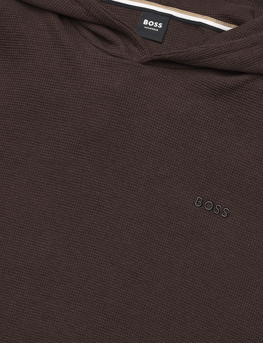 BOSS - Waffle LS-Shirt H. - pyjamaoberteile - dark brown - 2