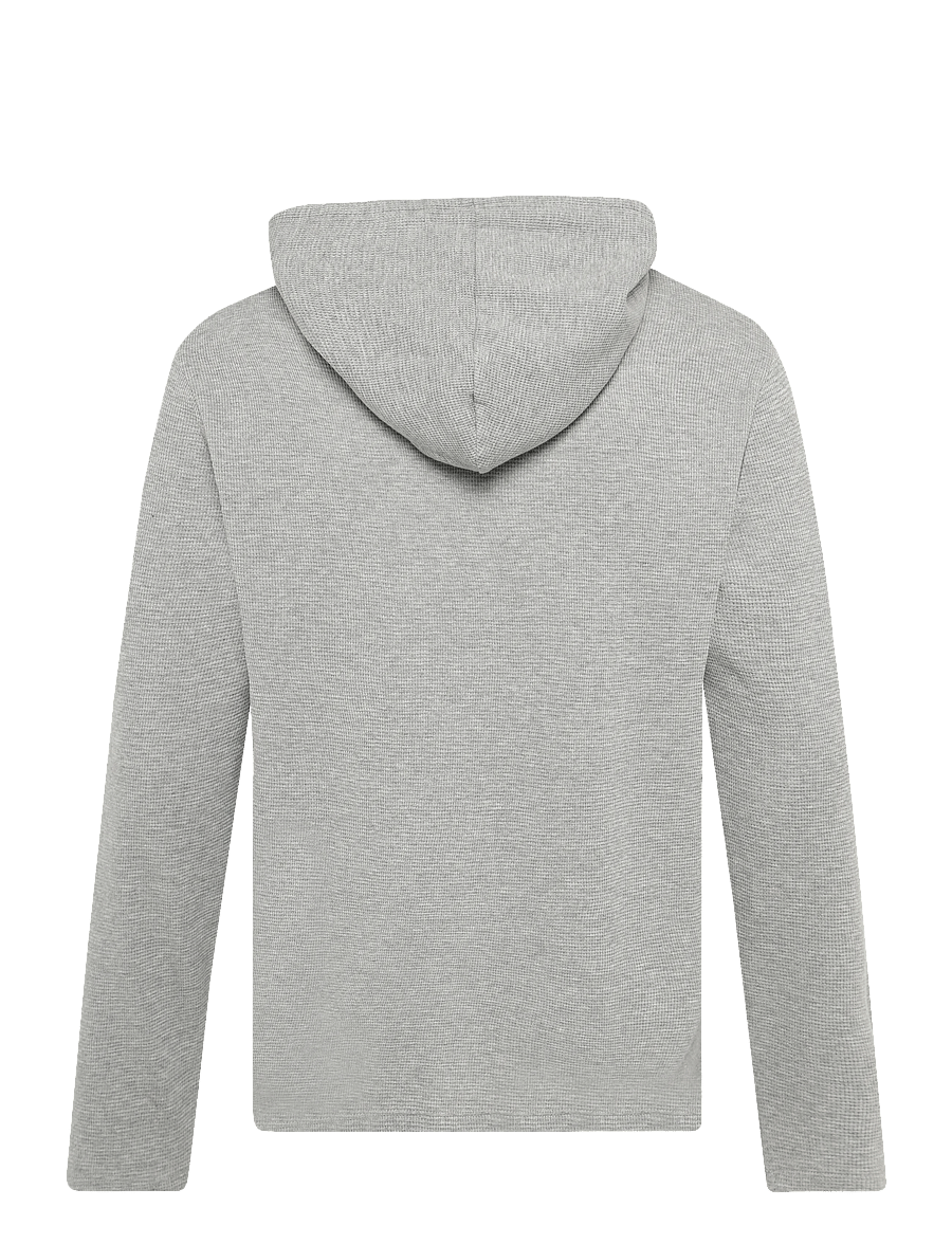 BOSS - Waffle LS-Shirt H. - medium grey - 1