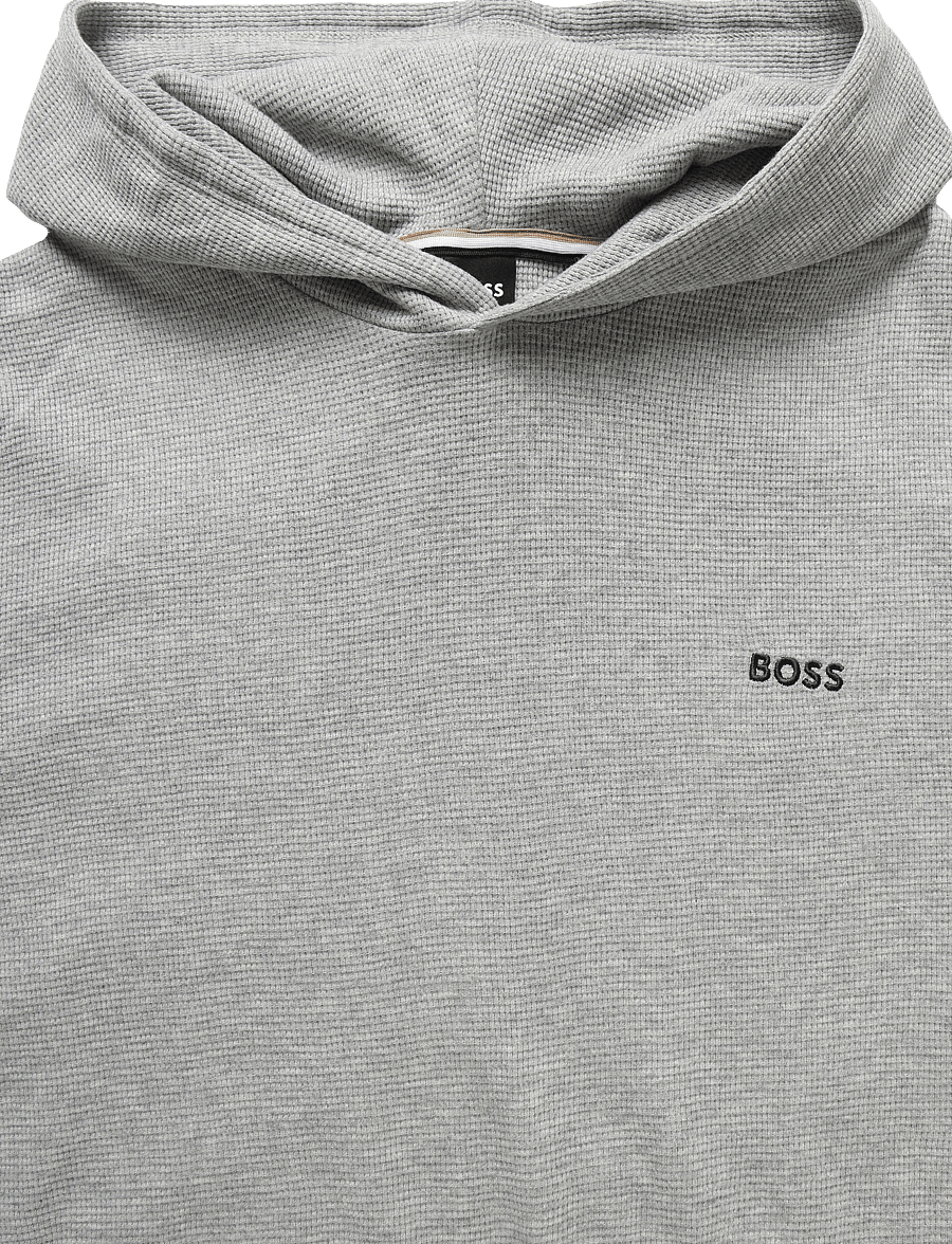 BOSS - Waffle LS-Shirt H. - medium grey - 2