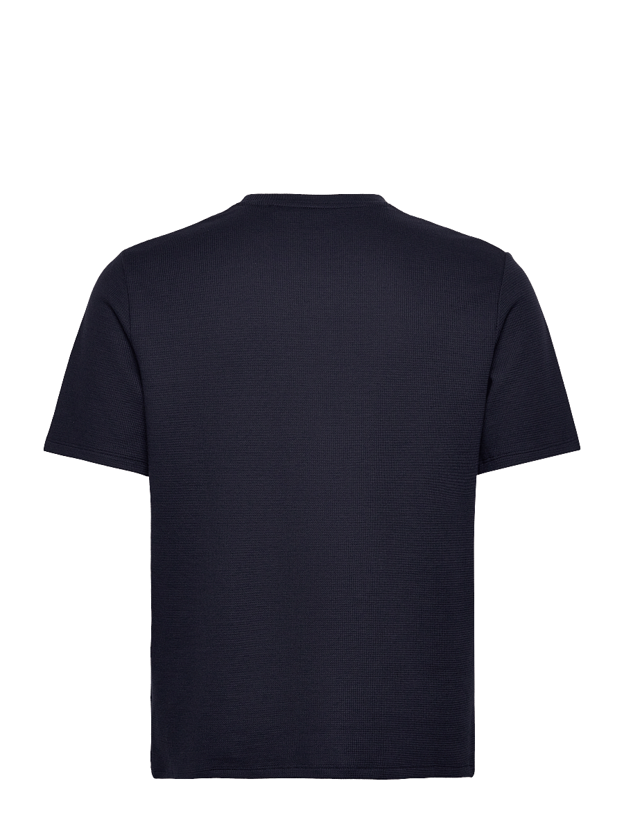 BOSS - Waffle T-Shirt - kurzärmelige t-shirts - dark blue - 1