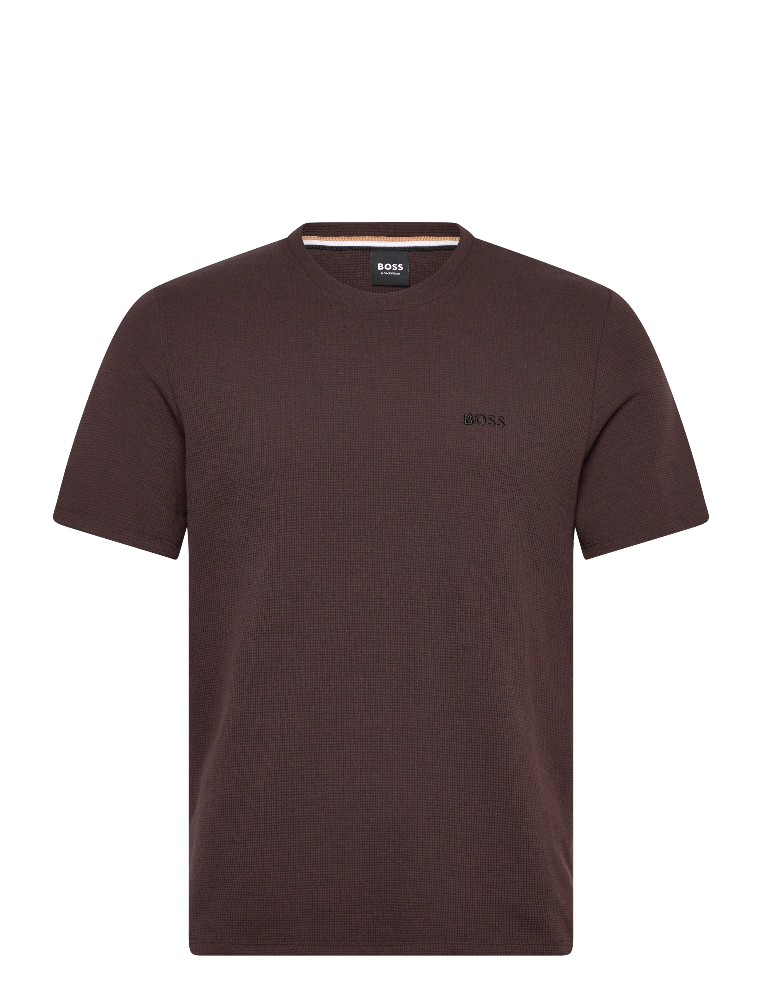 BOSS Waffle T-Shirt, XL, T-shirts, Braun - Short-sleeved, Männerswear