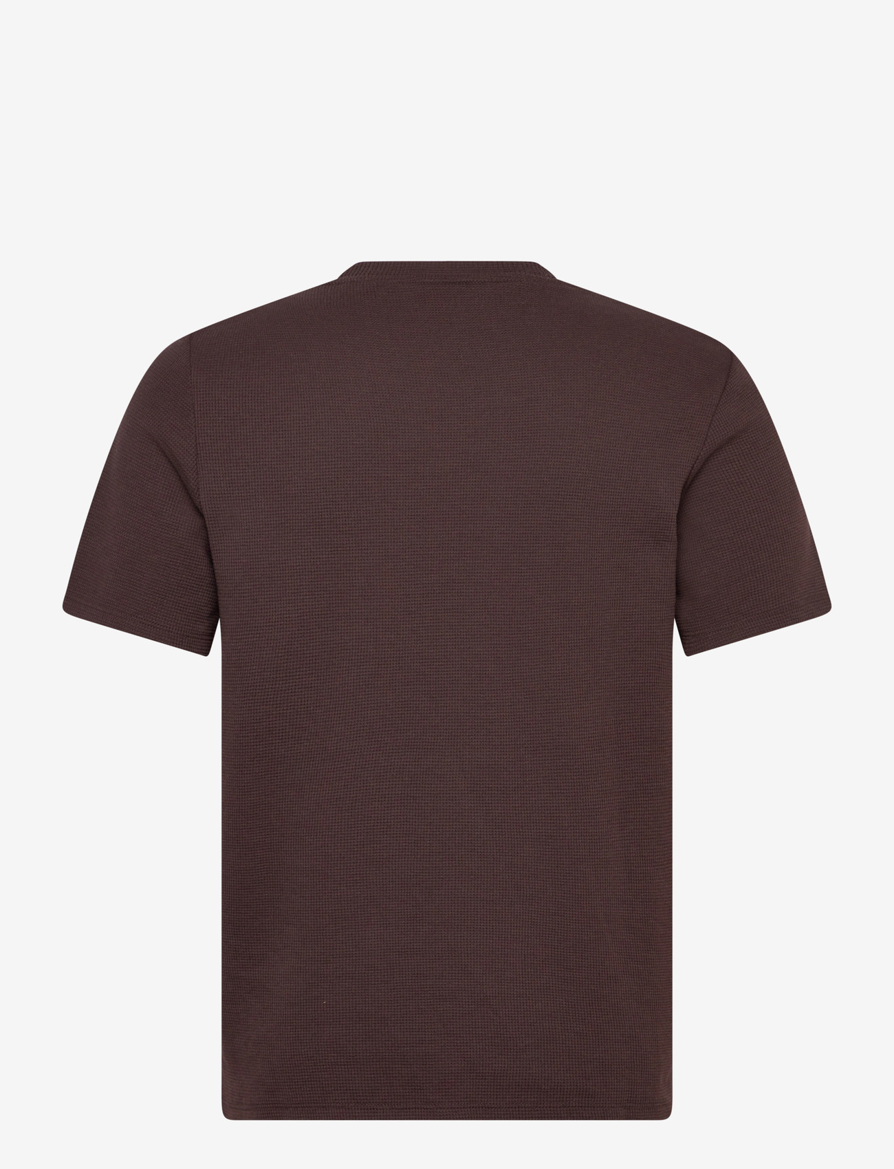 BOSS - Waffle T-Shirt - pidžaama topid - dark brown - 1