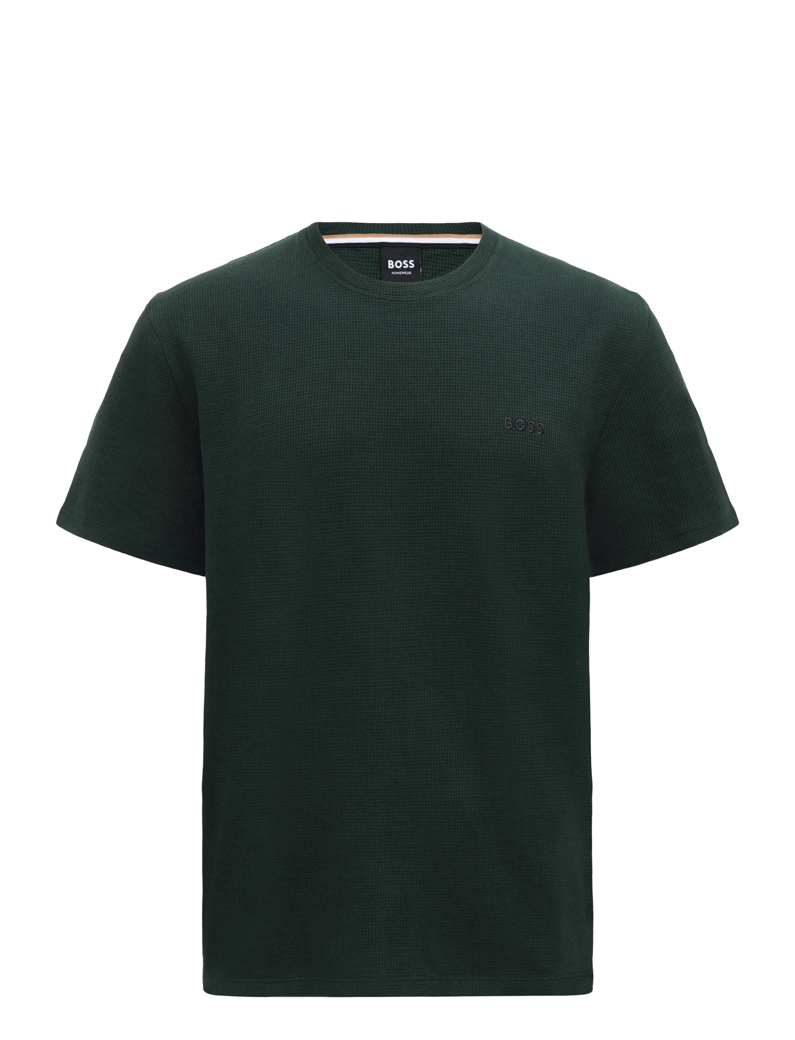 BOSS Waffle T-Shirt - Lühikeste varrukatega T-särgid - DARK GREEN / green