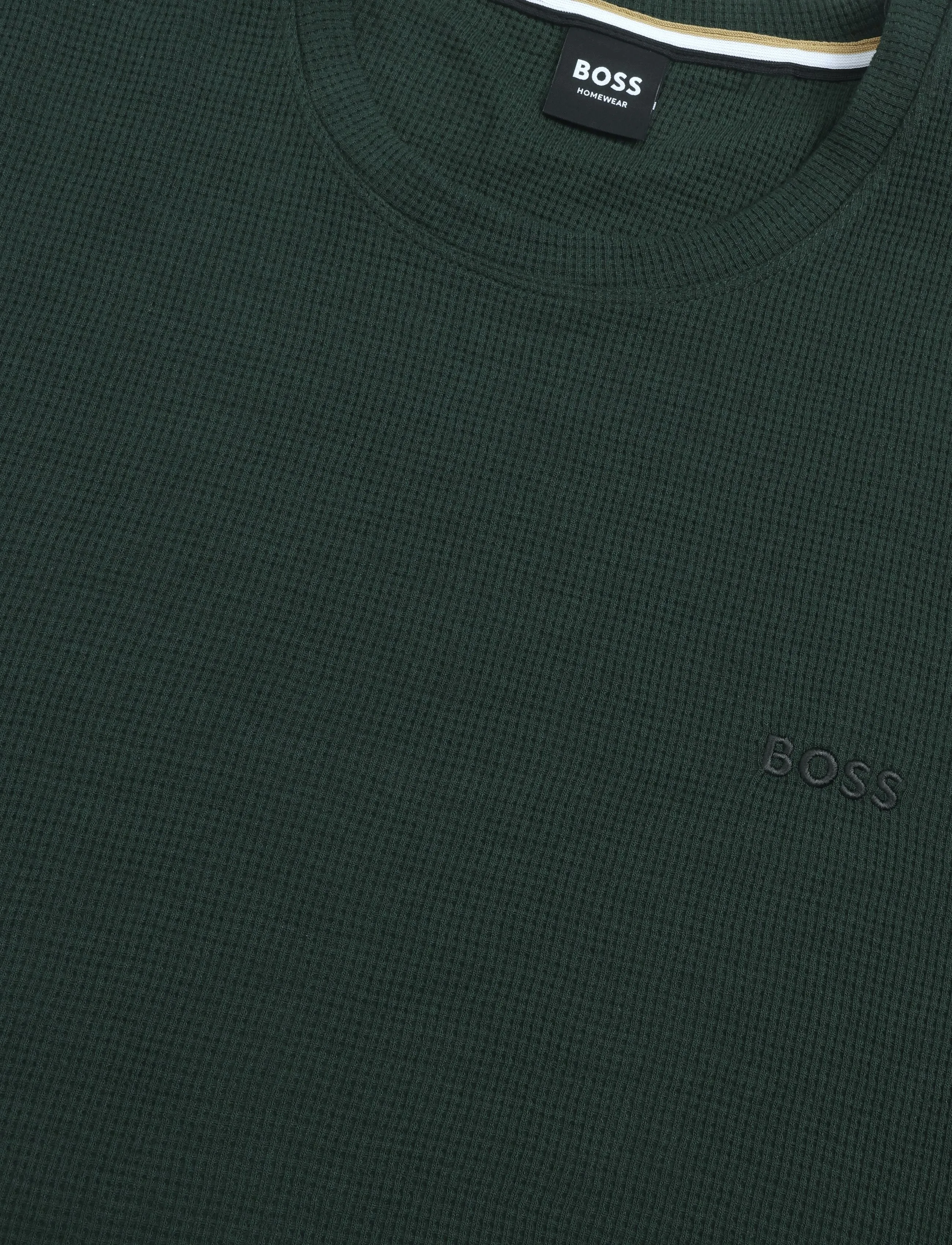 BOSS - Waffle T-Shirt - lühikeste varrukatega t-särgid - dark green - 2