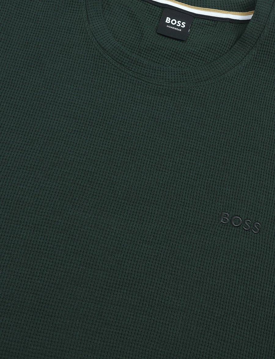 BOSS - Waffle T-Shirt - lühikeste varrukatega t-särgid - dark green - 2