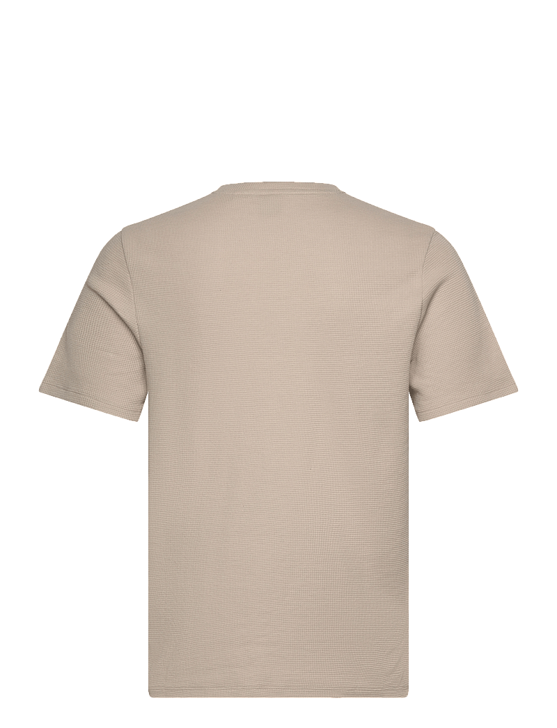 BOSS - Waffle T-Shirt - pyjama tops - light beige - 1
