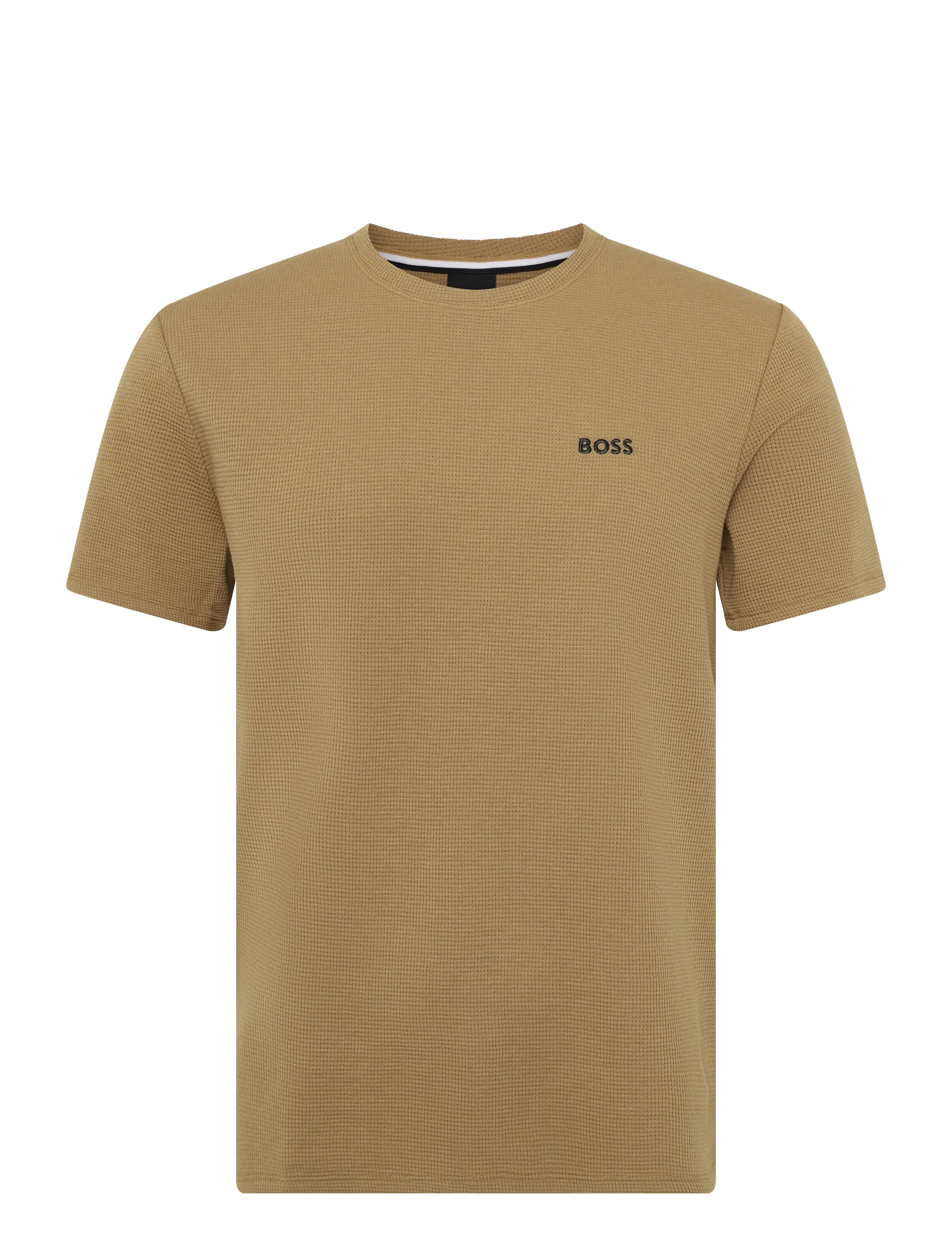 BOSS Waffle T-Shirt, XXL, Beige, T-Shirts > Kortærmede, Herre