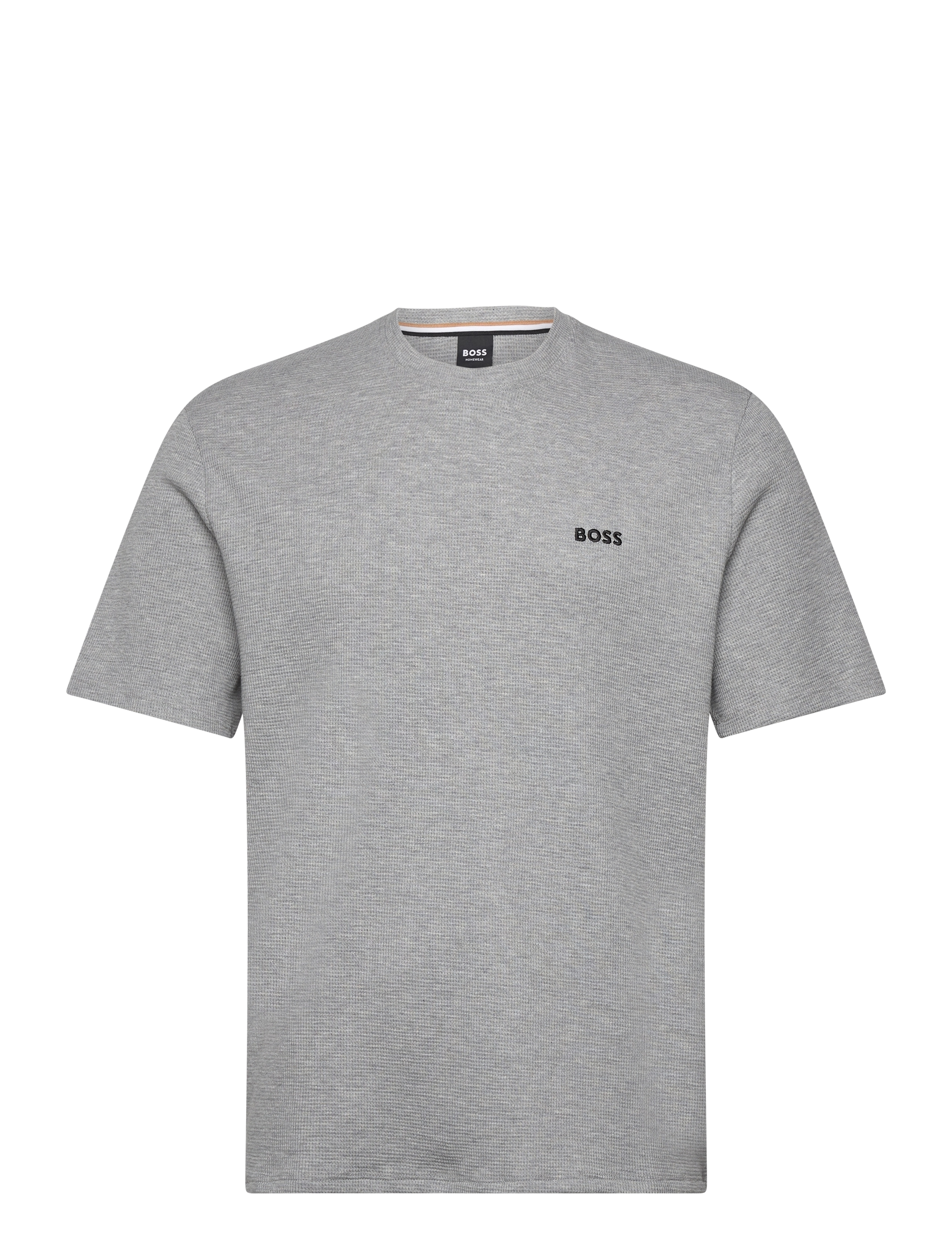 BOSS Waffle T-Shirt - Kurzärmelig - MEDIUM GREY / grey