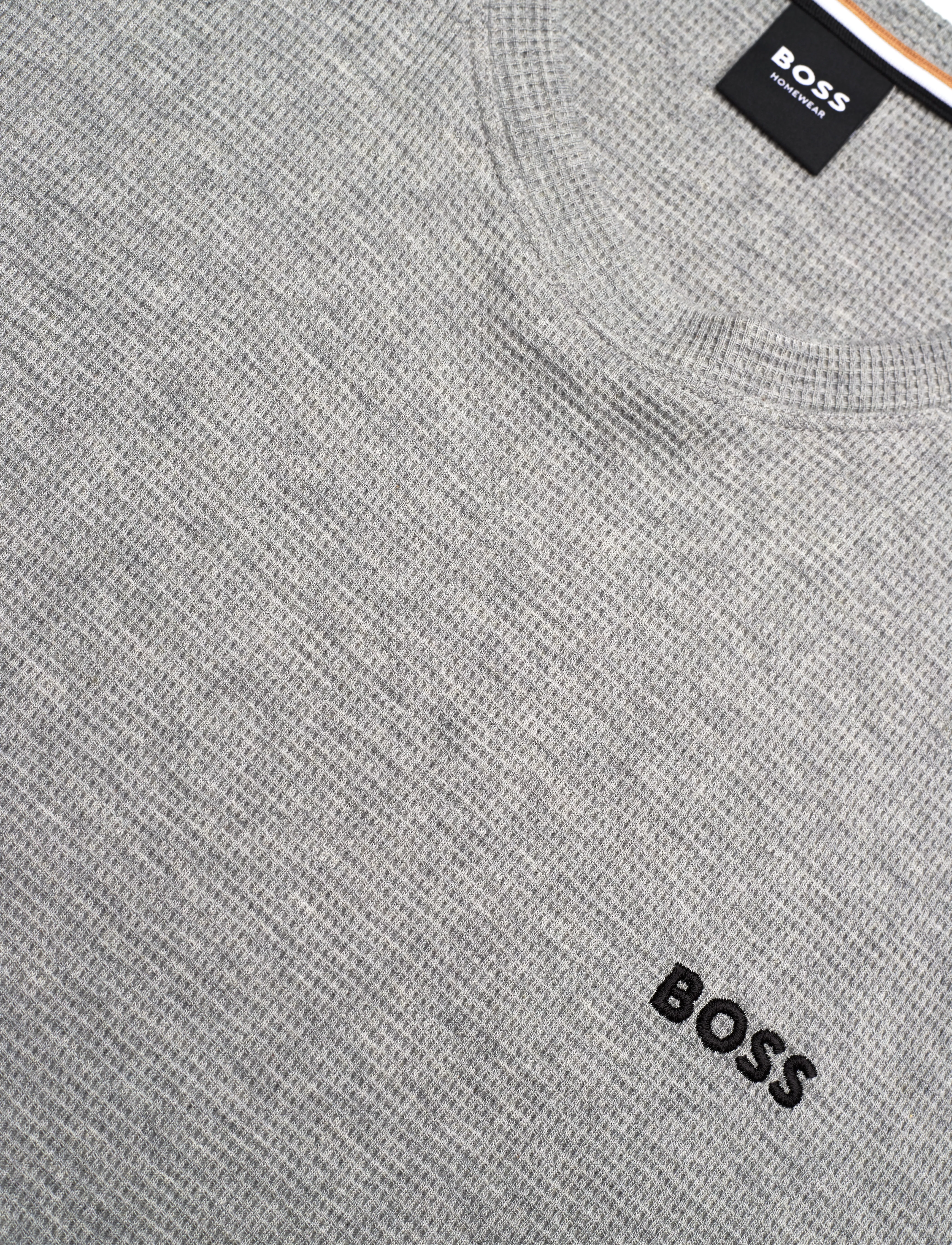 BOSS - Waffle T-Shirt - pyjamasöverdelar - medium grey - 2