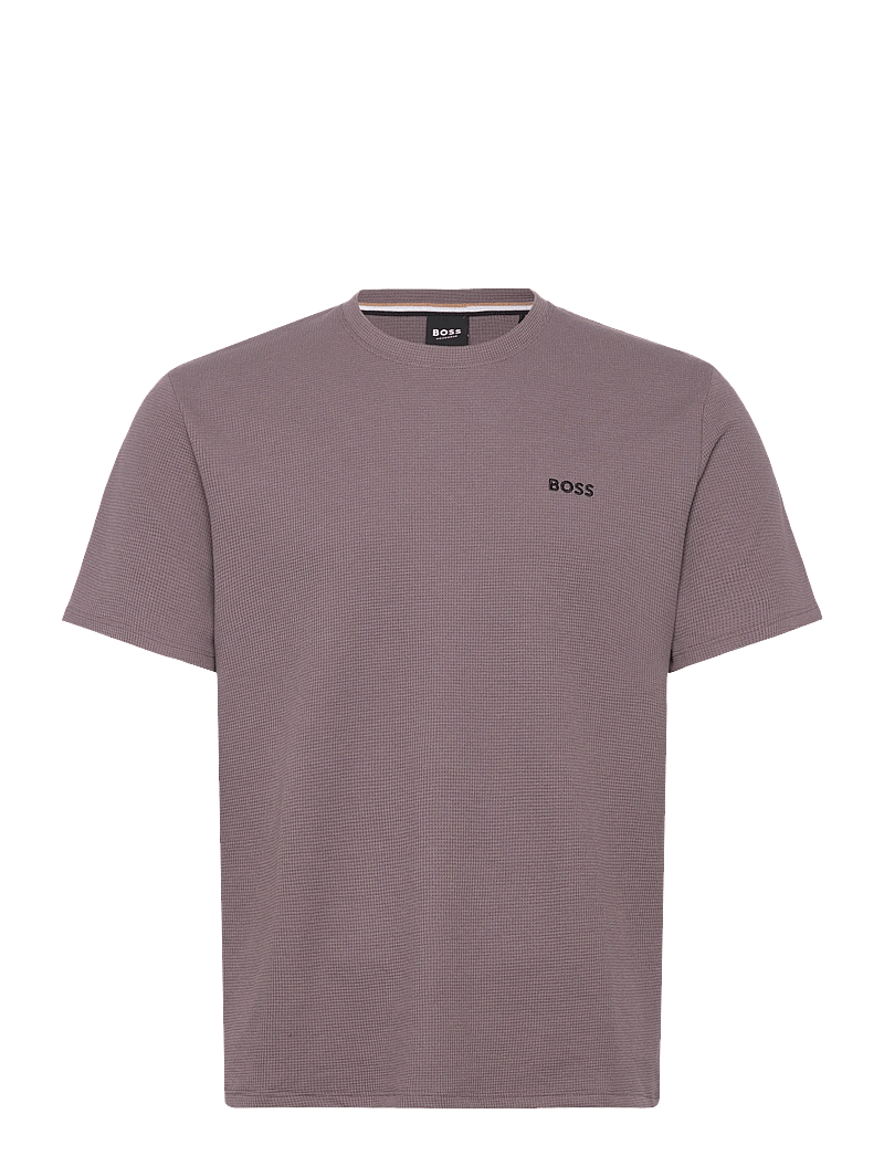 BOSS - Waffle T-Shirt - hauts de pyjama - medium purple - 0