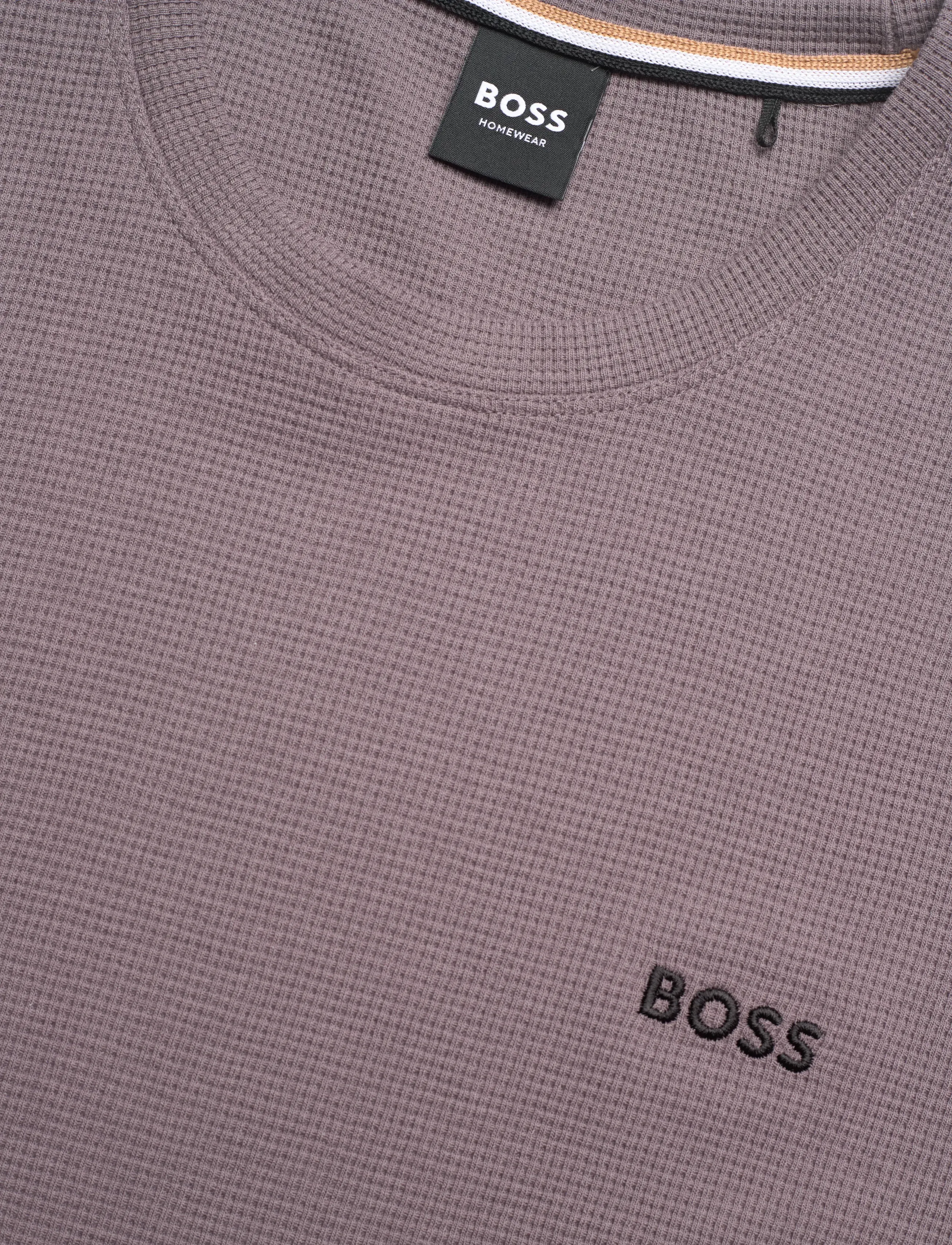 BOSS - Waffle T-Shirt - pyjamasöverdelar - medium purple - 2