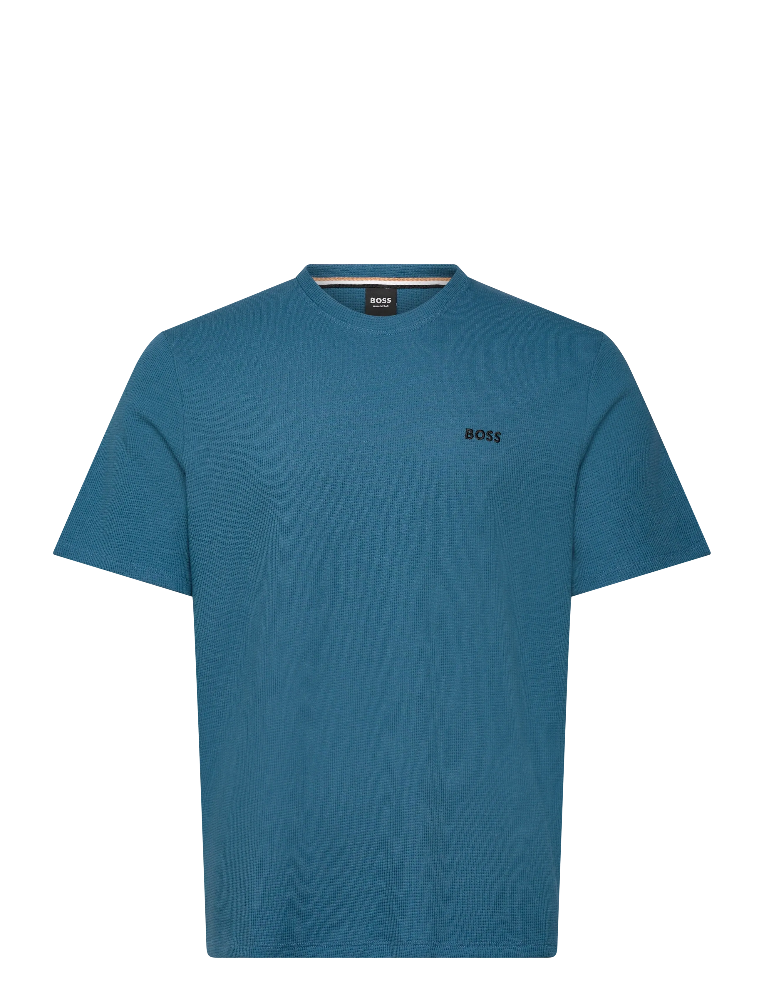BOSS Waffle T-Shirt, M, Blue, T-Shirts > Kortærmede, Herre