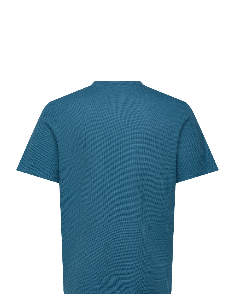 BOSS - Waffle T-Shirt - kurzärmelige t-shirts - open blue - 1