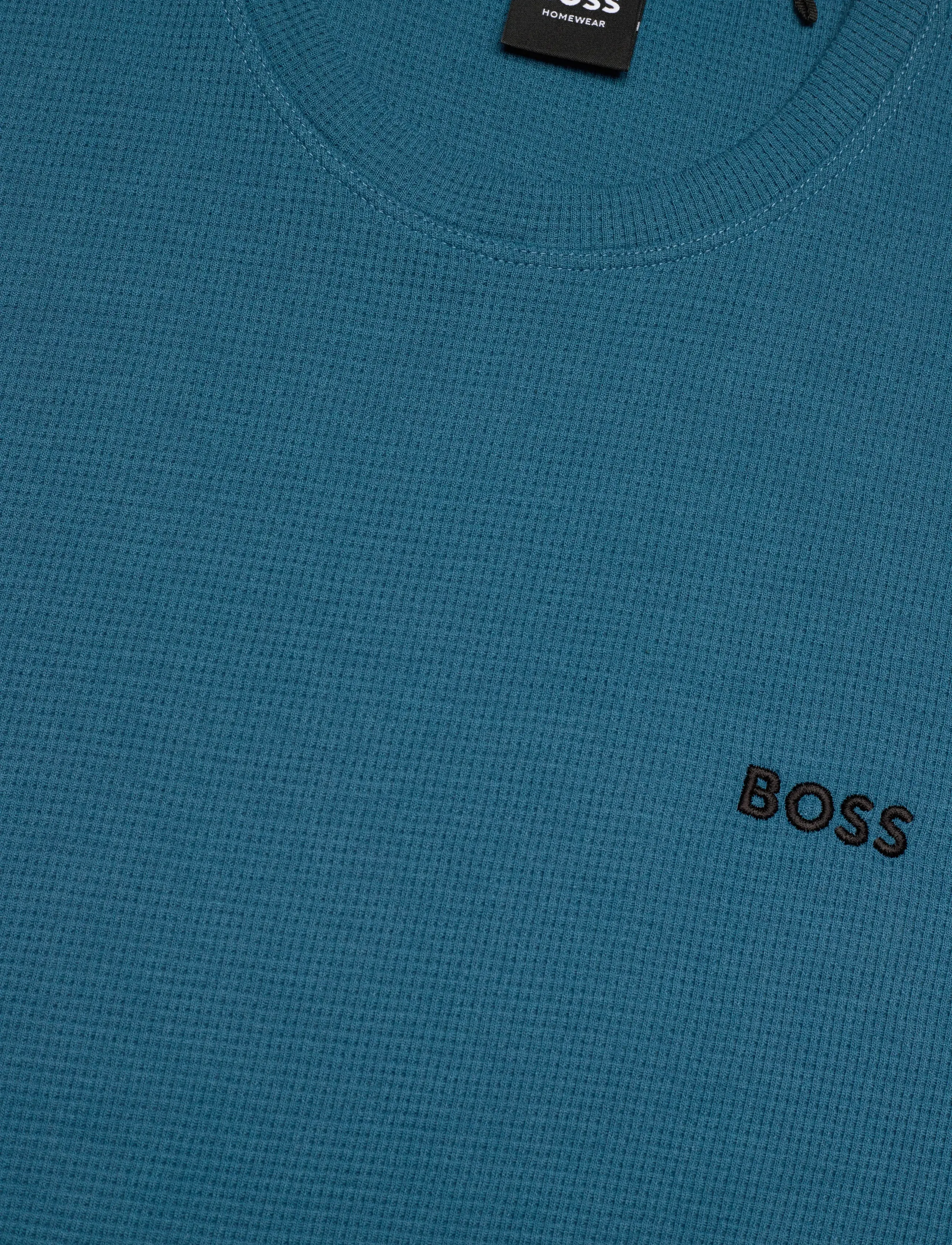 BOSS - Waffle T-Shirt - pyjamasöverdelar - open blue - 2