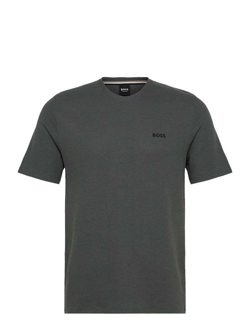 BOSS - Waffle T-Shirt - pyjamaoberteil - open green - 0