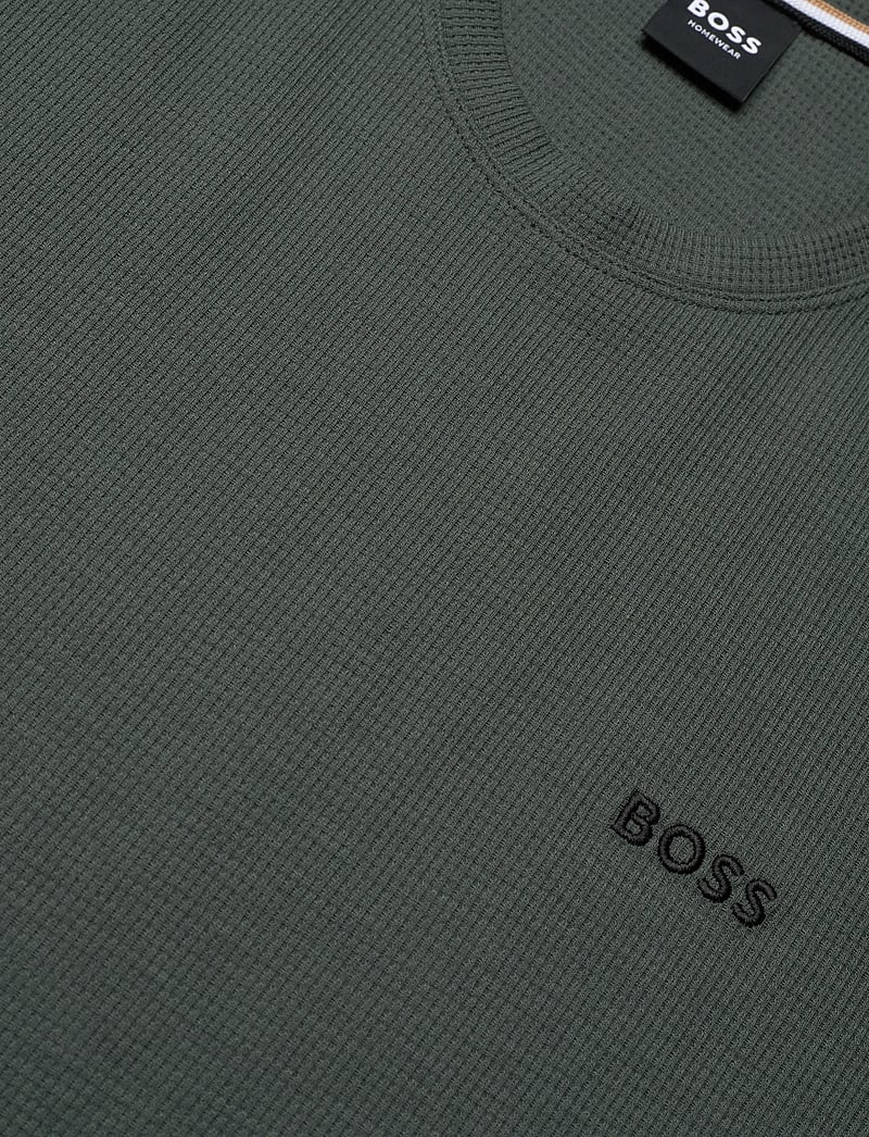 BOSS - Waffle T-Shirt - pyjamaoberteil - open green - 2