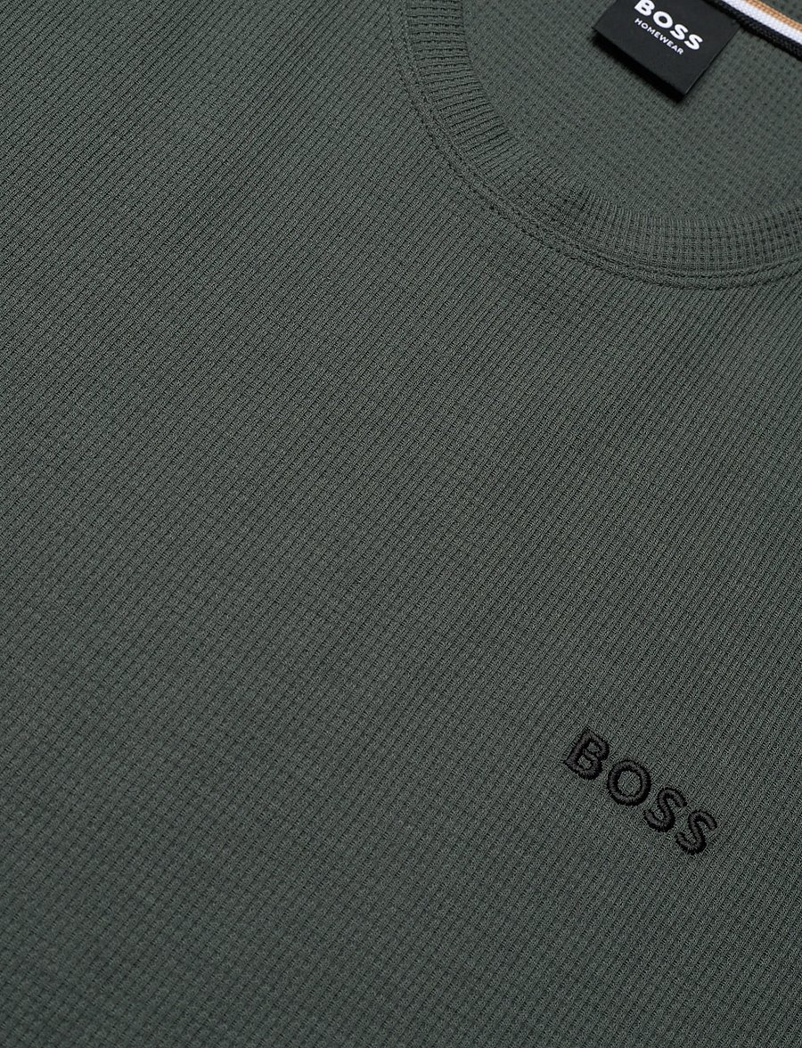 BOSS - Waffle T-Shirt - t-shirts à manches courtes - open green - 2