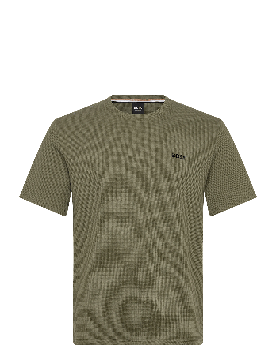 BOSS - Waffle T-Shirt - kurzärmelige t-shirts - open green - 0