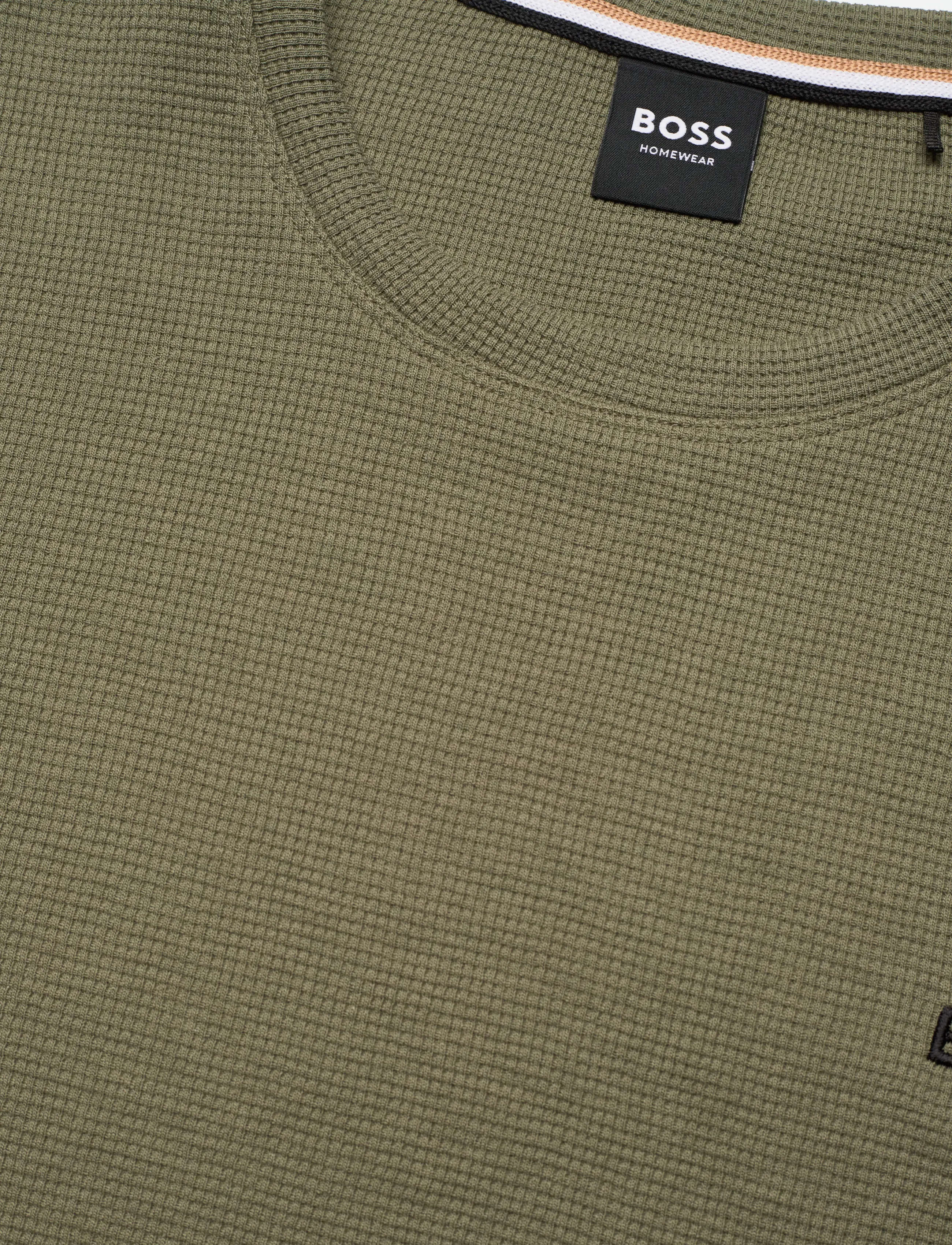 BOSS - Waffle T-Shirt - pyjama tops - open green - 2