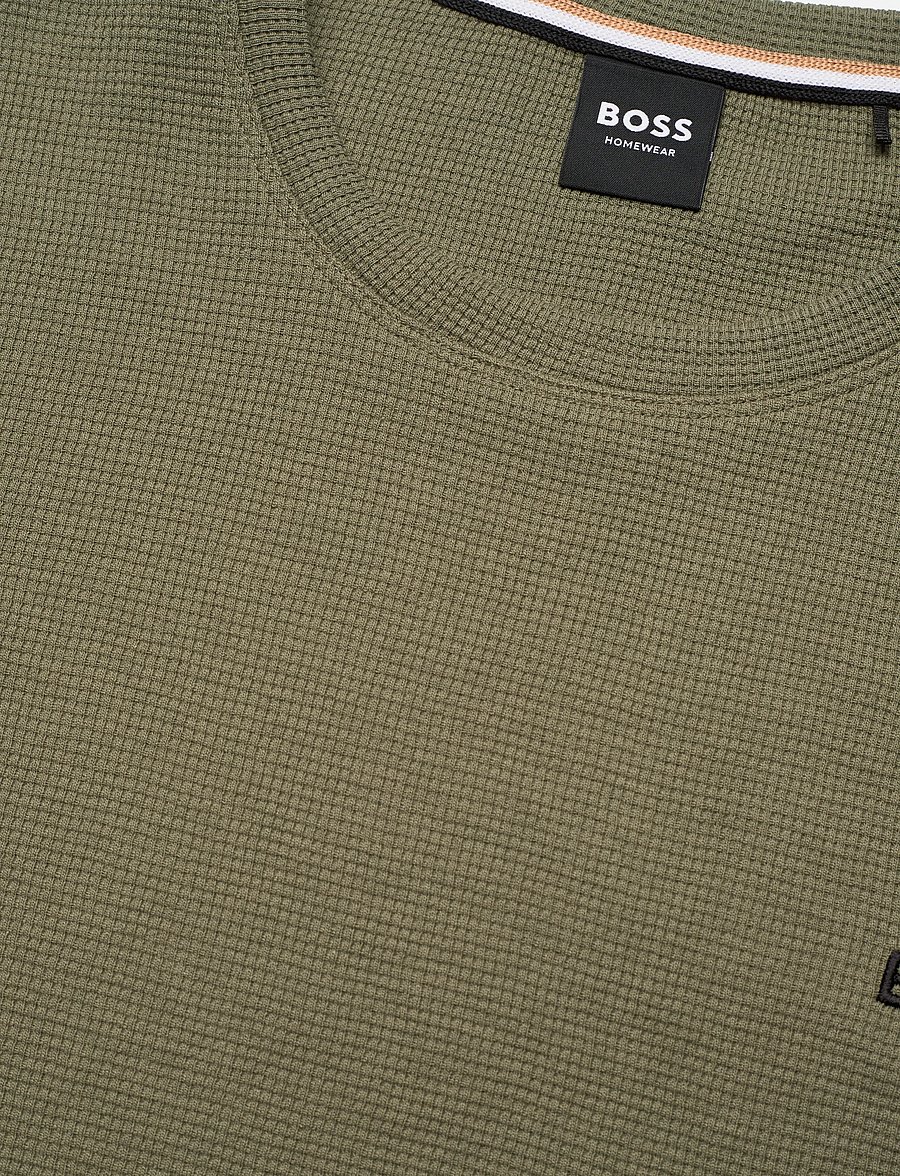 BOSS - Waffle T-Shirt - kurzärmelige t-shirts - open green - 2
