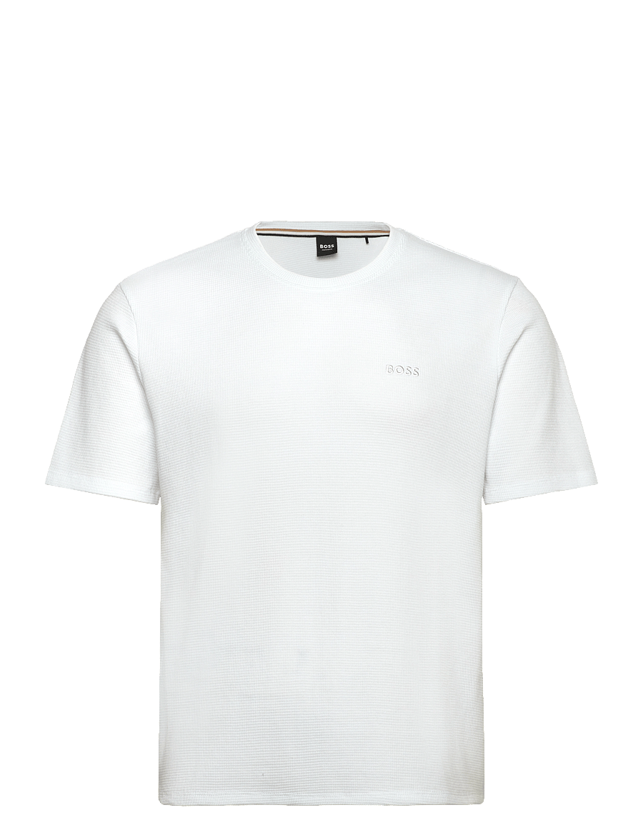 BOSS - Waffle T-Shirt - hauts de pyjama - white - 0