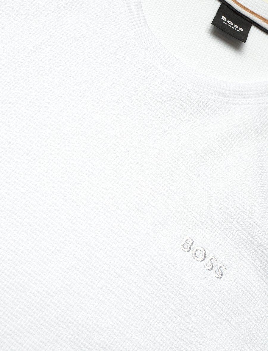 BOSS - Waffle T-Shirt - hauts de pyjama - white - 2