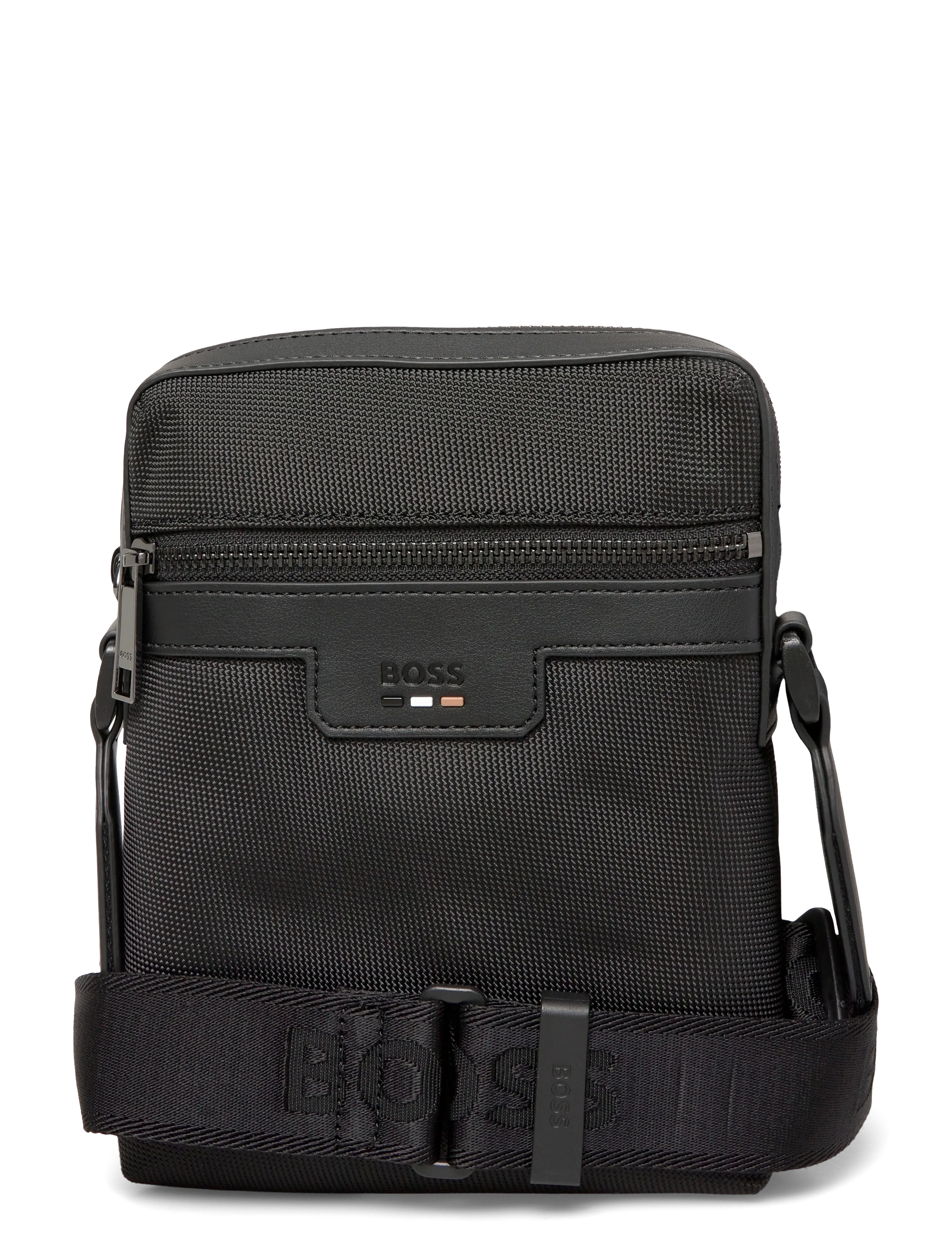 BOSS Ray_N_NS Zip - Axelremsväskor - BLACK / black