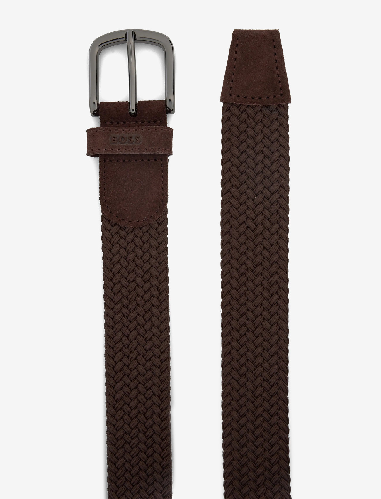 BOSS - Sash-WnE-Sd_Sz35 - flettede bælter - dark brown - 1