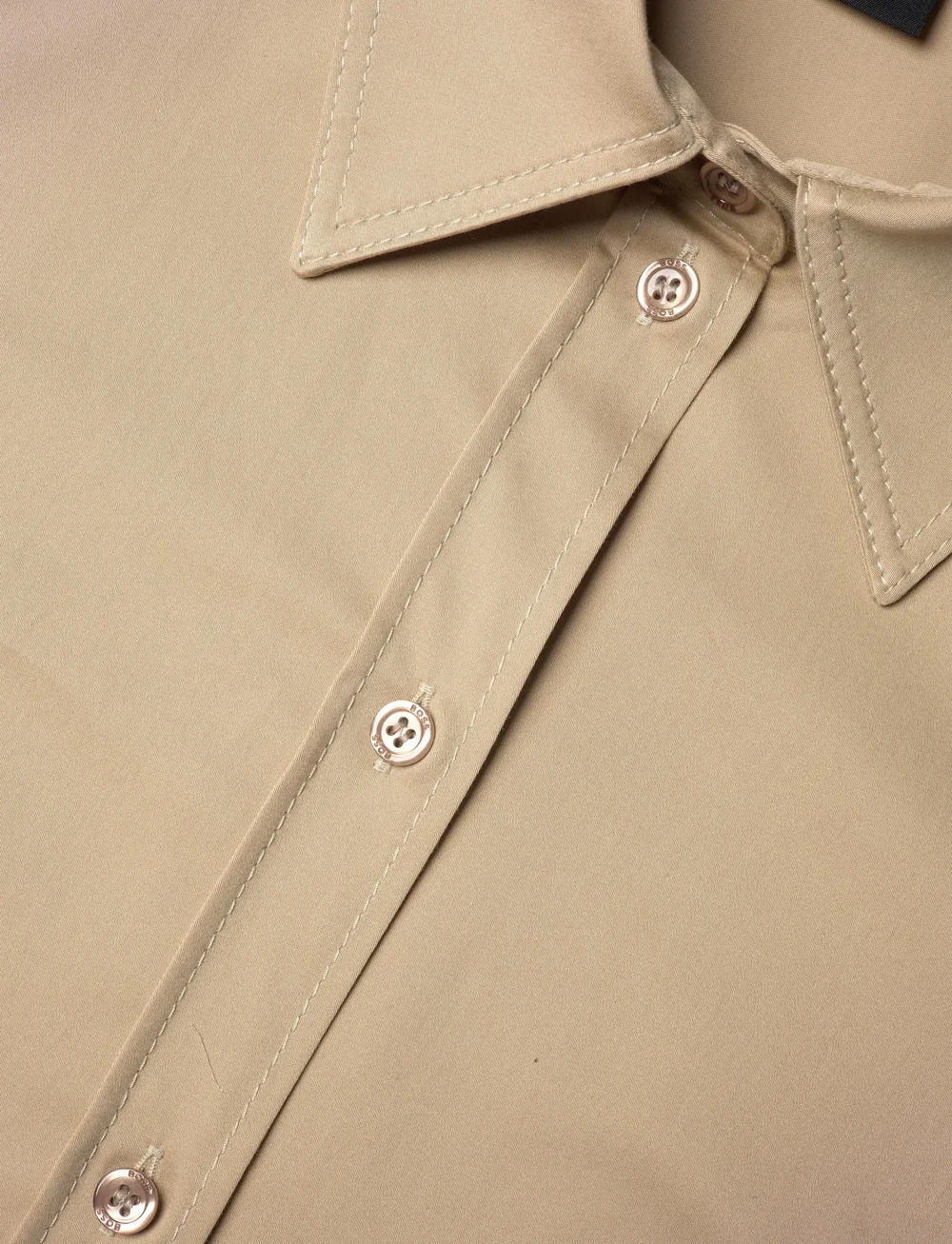 BOSS - Delaurena - skjortklänningar - medium beige - 2