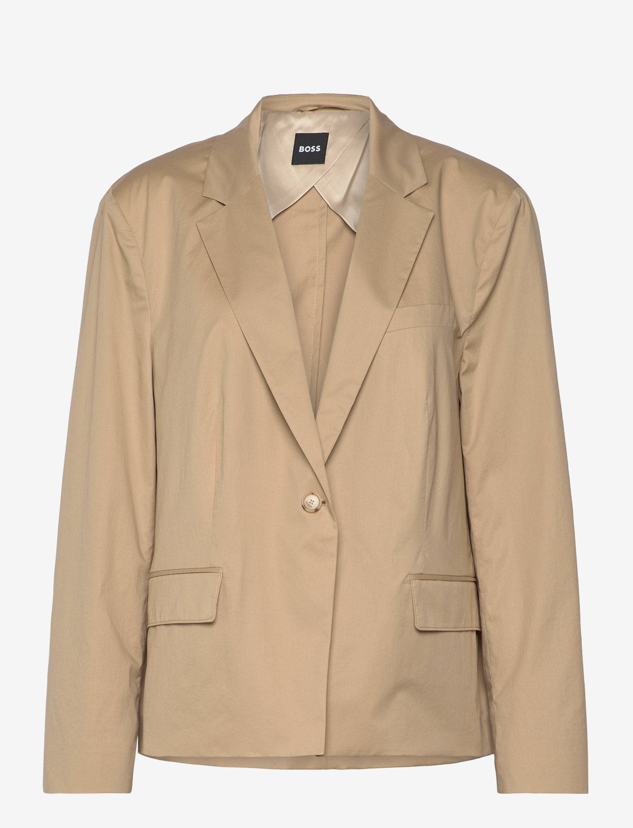BOSS - Jupan - enkeltradede blazere - medium beige - 0