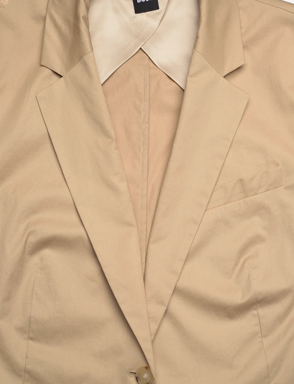 BOSS - Jupan - enkelknäppta kavajer - medium beige - 2